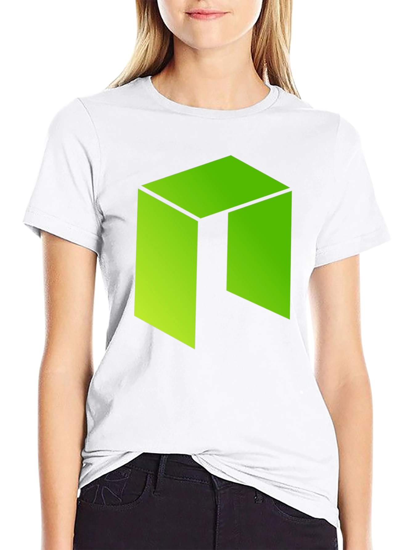 Green Cube Graphic Tee - Casual Comfort