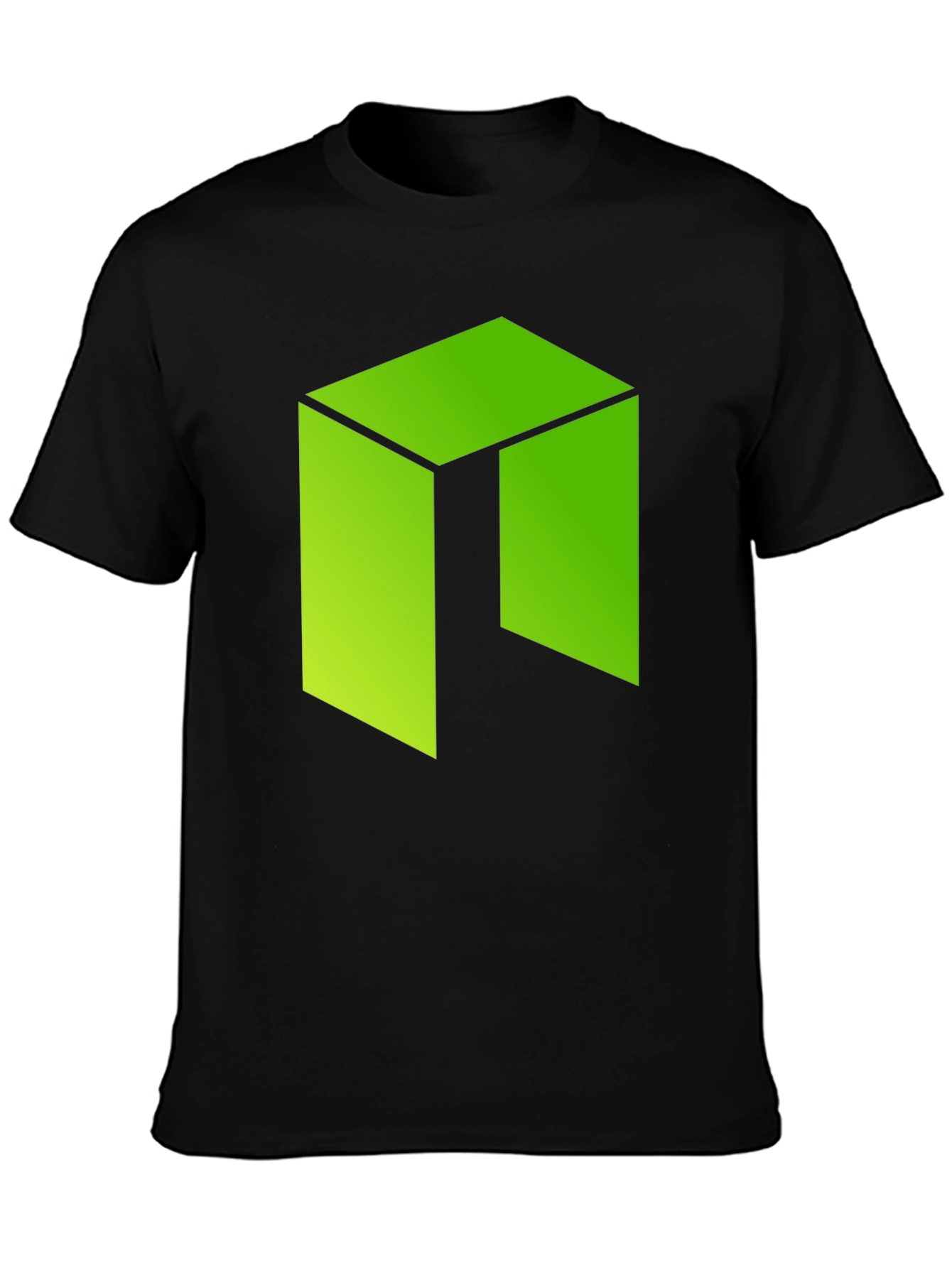 Green Cube Graphic Tee - Casual Comfort
