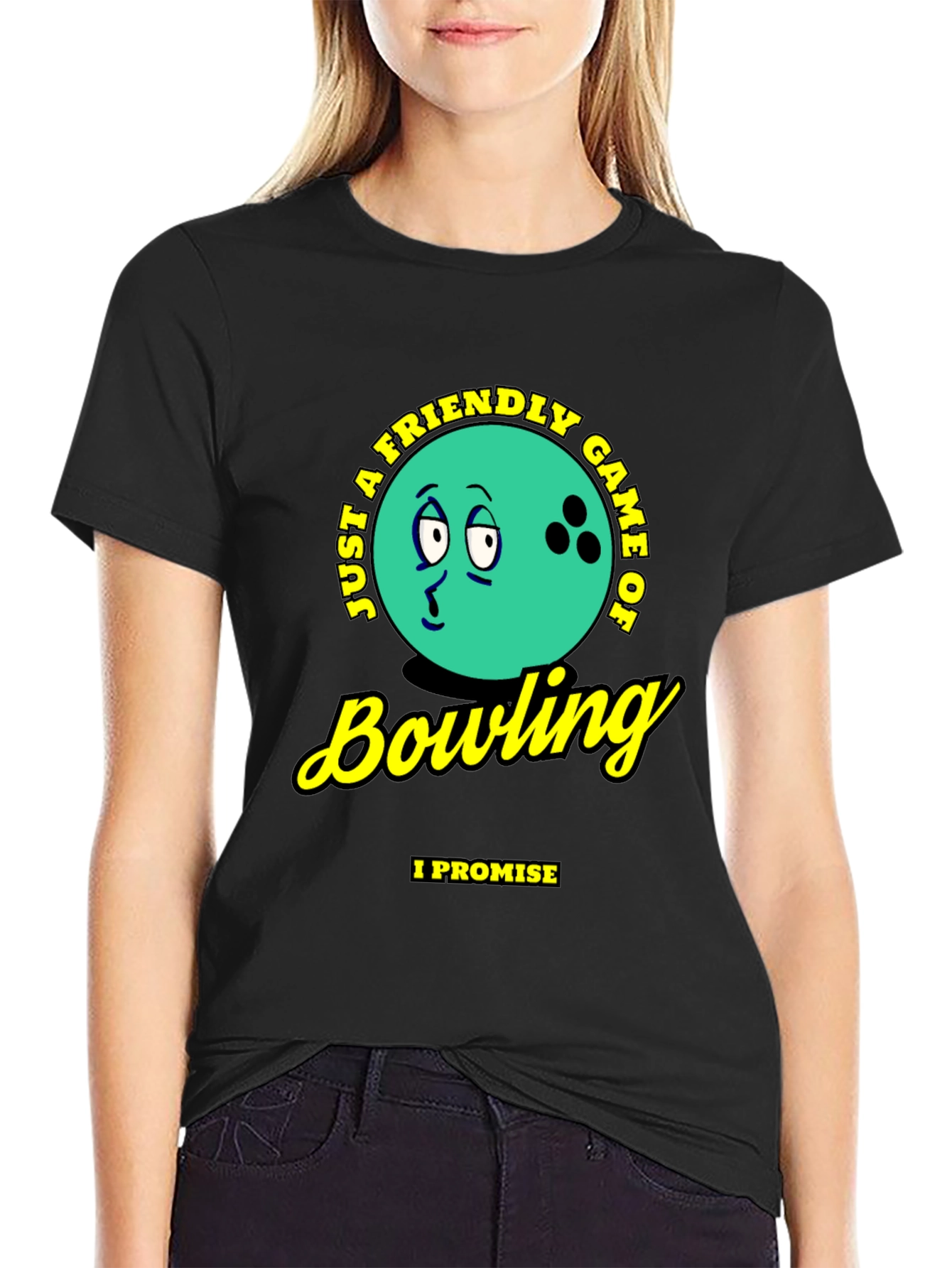 Friendly Bowling Game Graphic T-Shirt