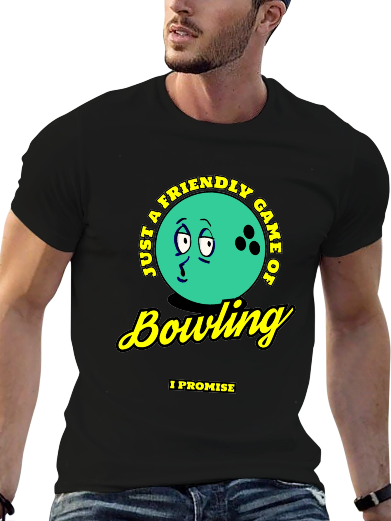Friendly Bowling Game Graphic T-Shirt