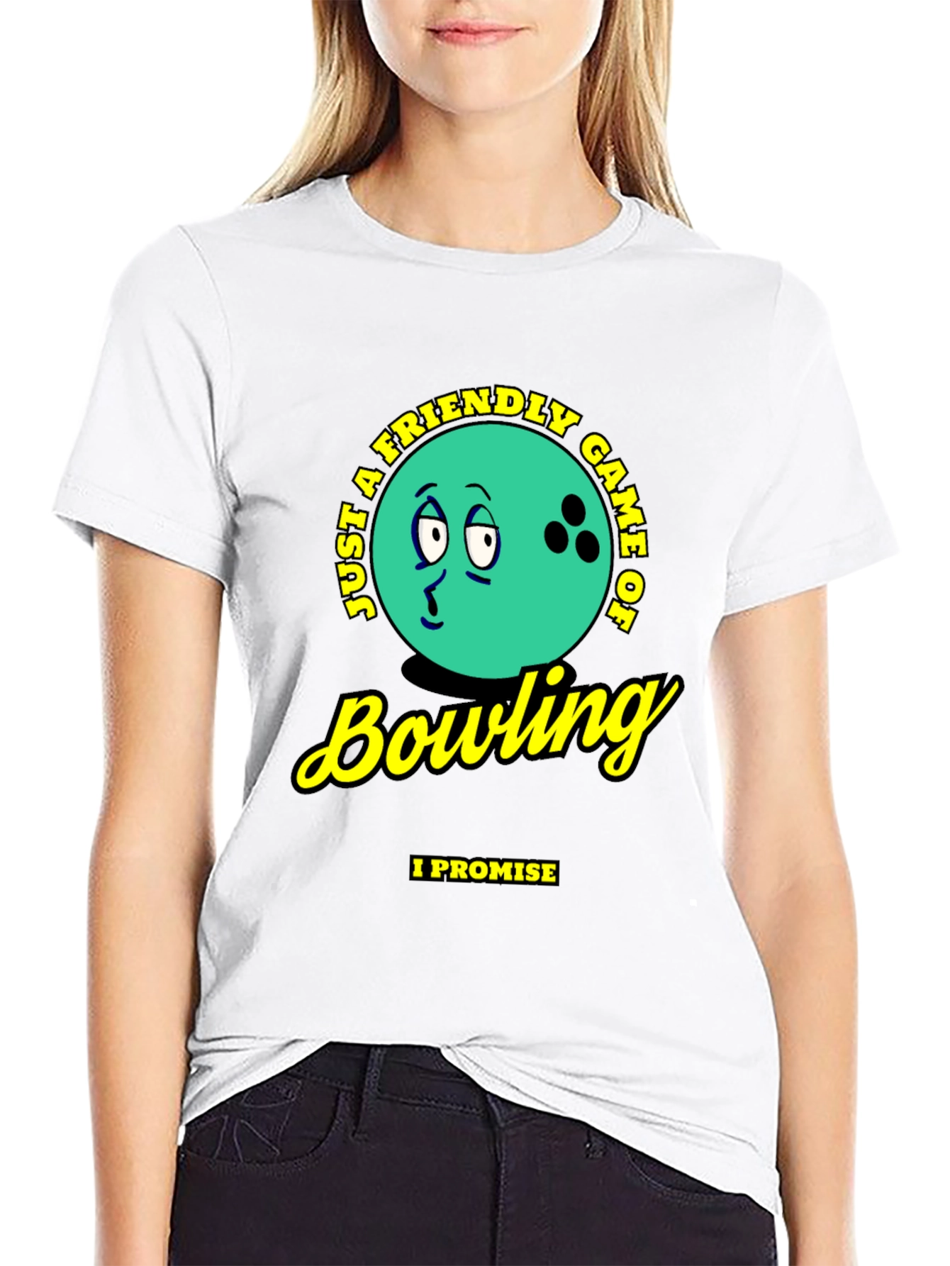 Friendly Bowling Game Graphic T-Shirt