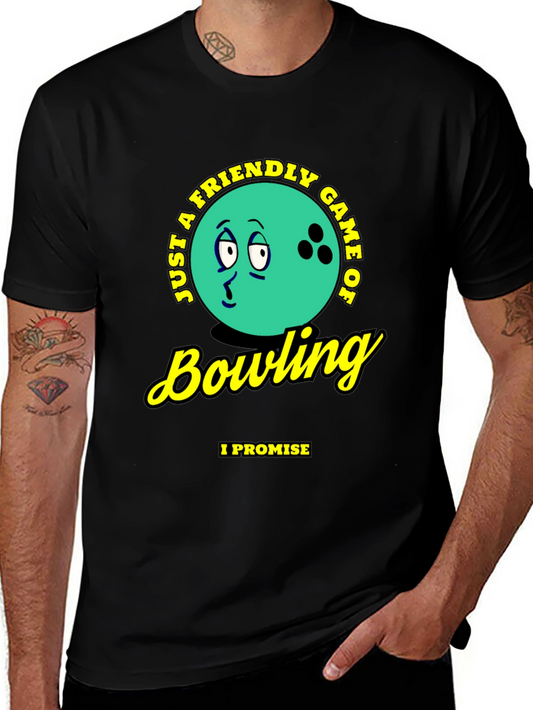 Friendly Bowling Game Graphic T-Shirt