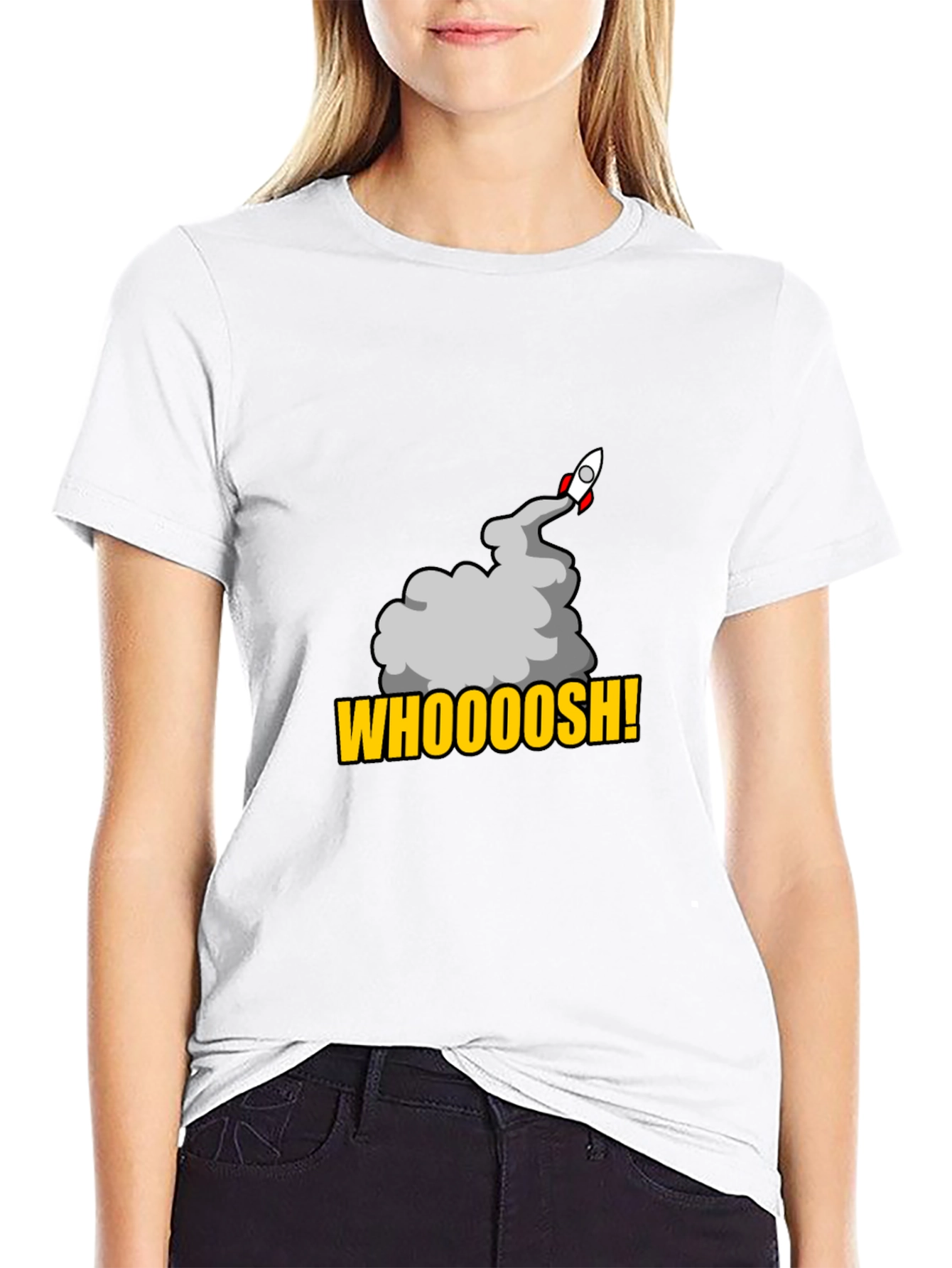 Whoooosh Rocket Graphic T-Shirt