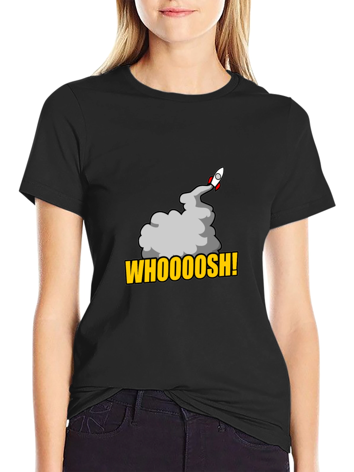 Whoooosh Rocket Graphic T-Shirt