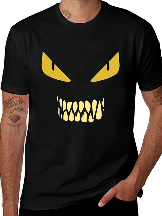 Monster Face Graphic T-Shirt - Halloween Ready!