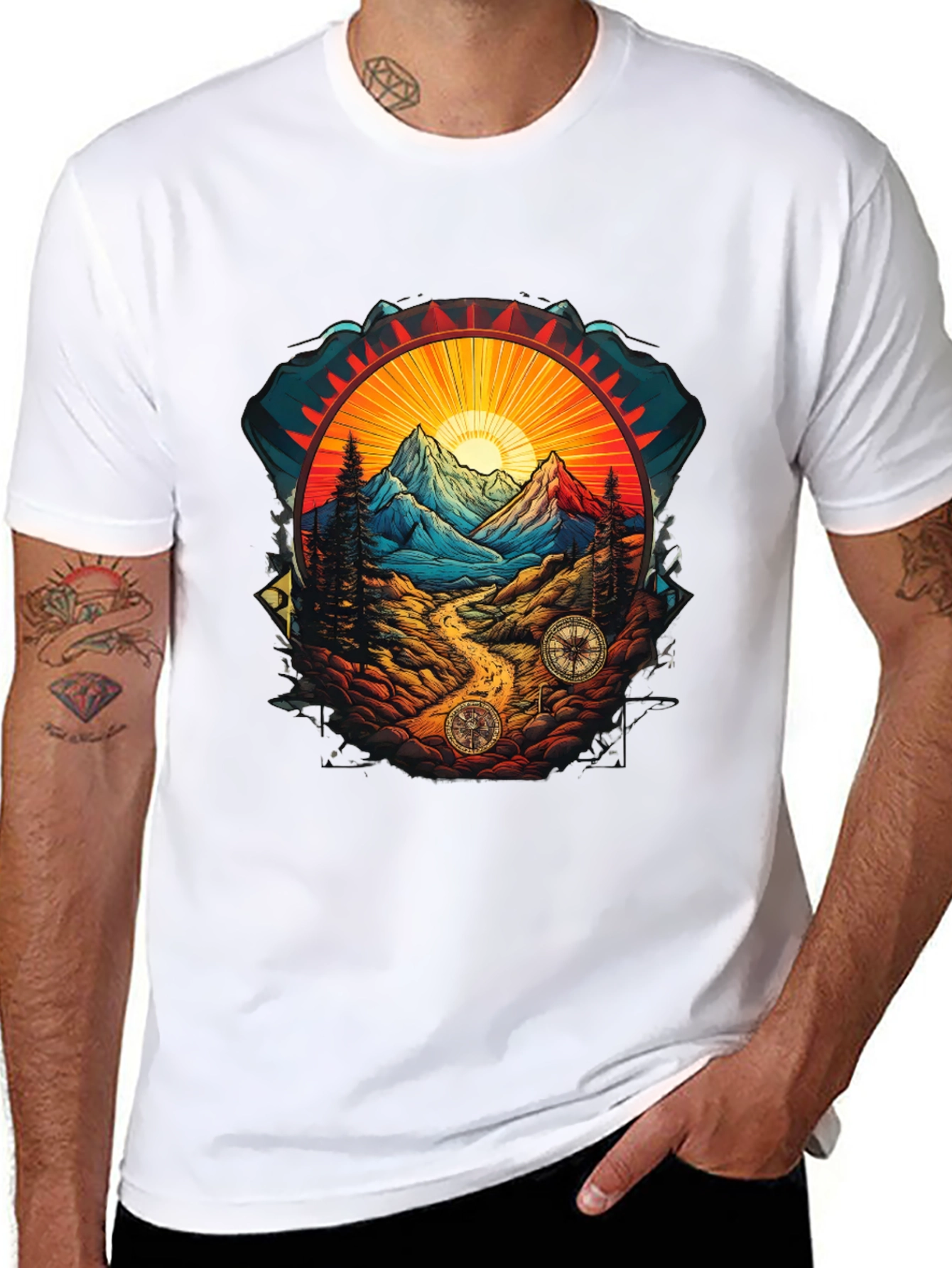 Mountain Vista Graphic Tee - Adventure Awaits!