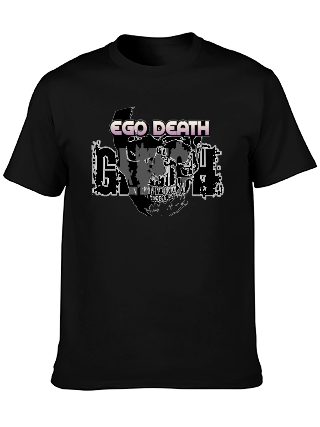 Ego Death Graphic Print Black T-Shirt