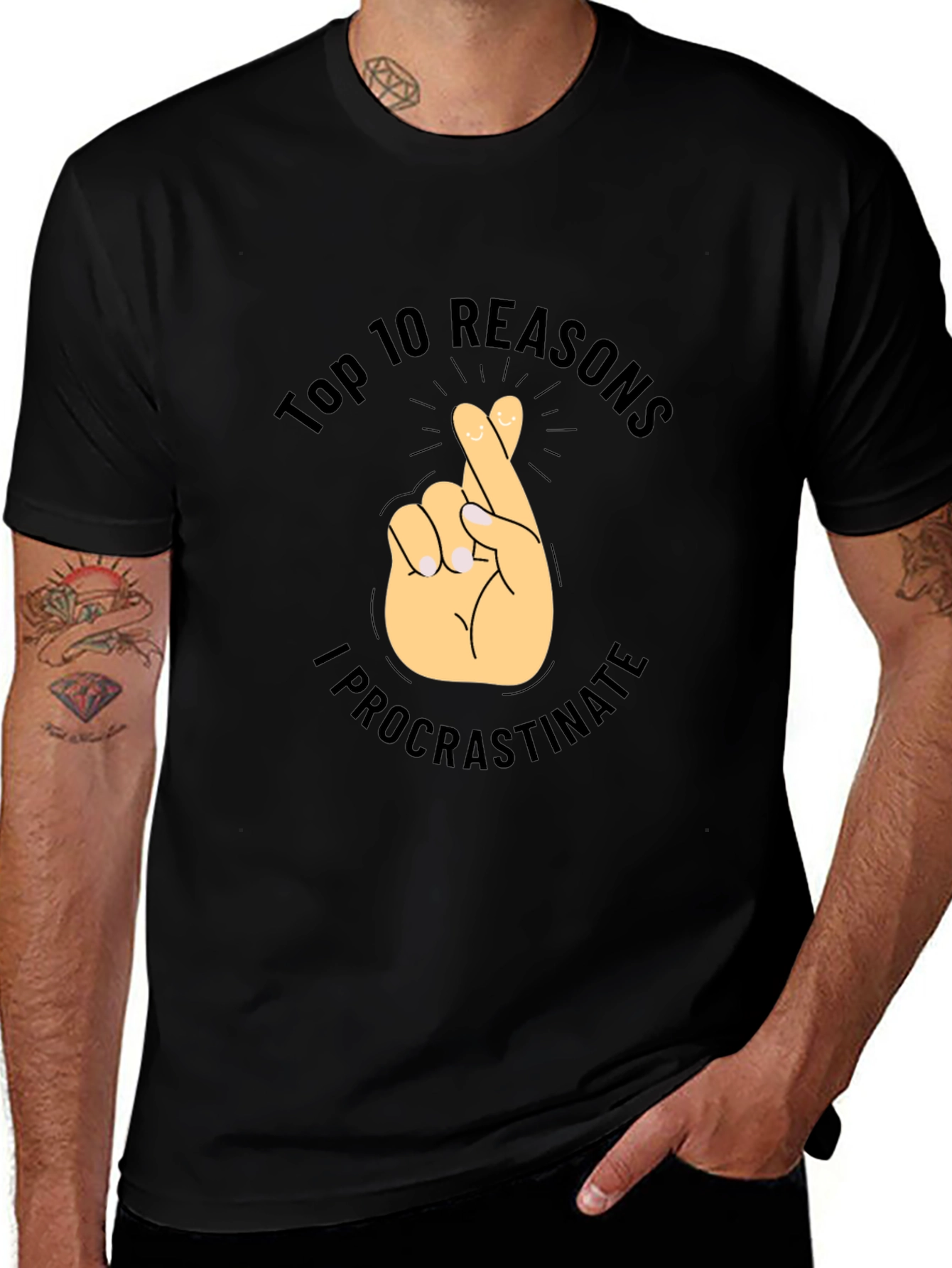 Top 10 Reasons I Procrastinate T-Shirt - Novelty Tee