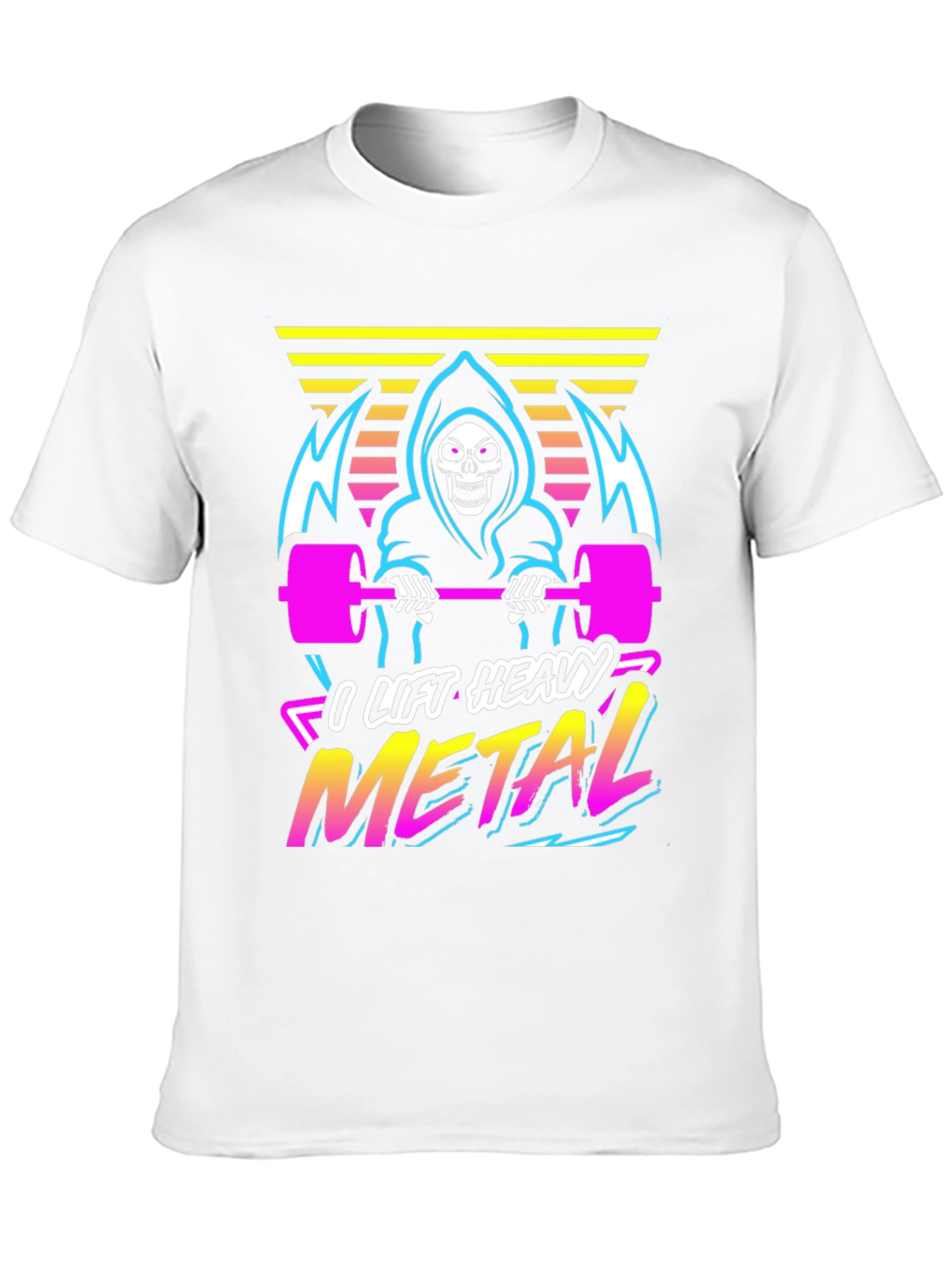 I Lift Heavy Metal Grim Reaper Gym T-Shirt
