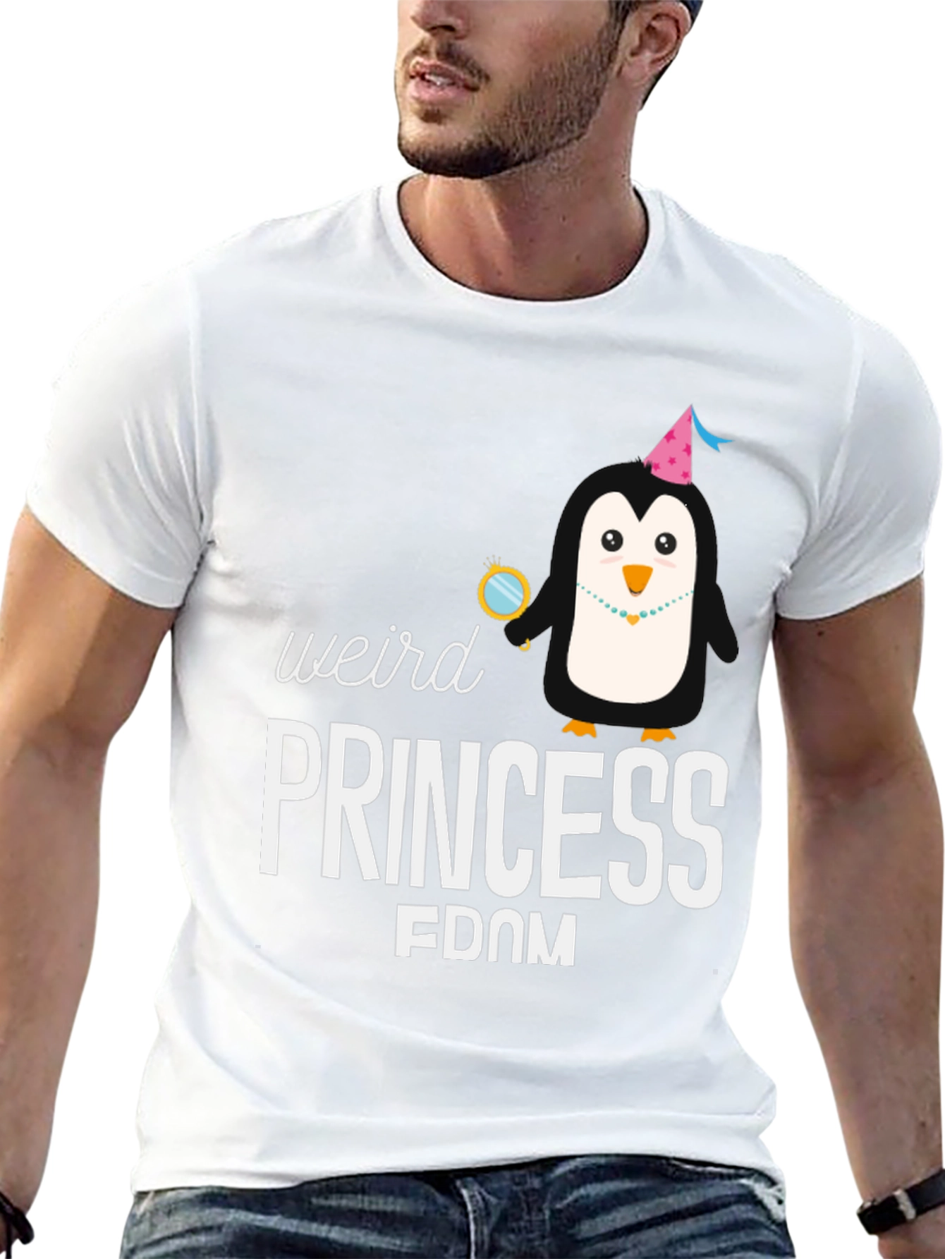 Weird Princess FDOM Penguin Graphic T-Shirt