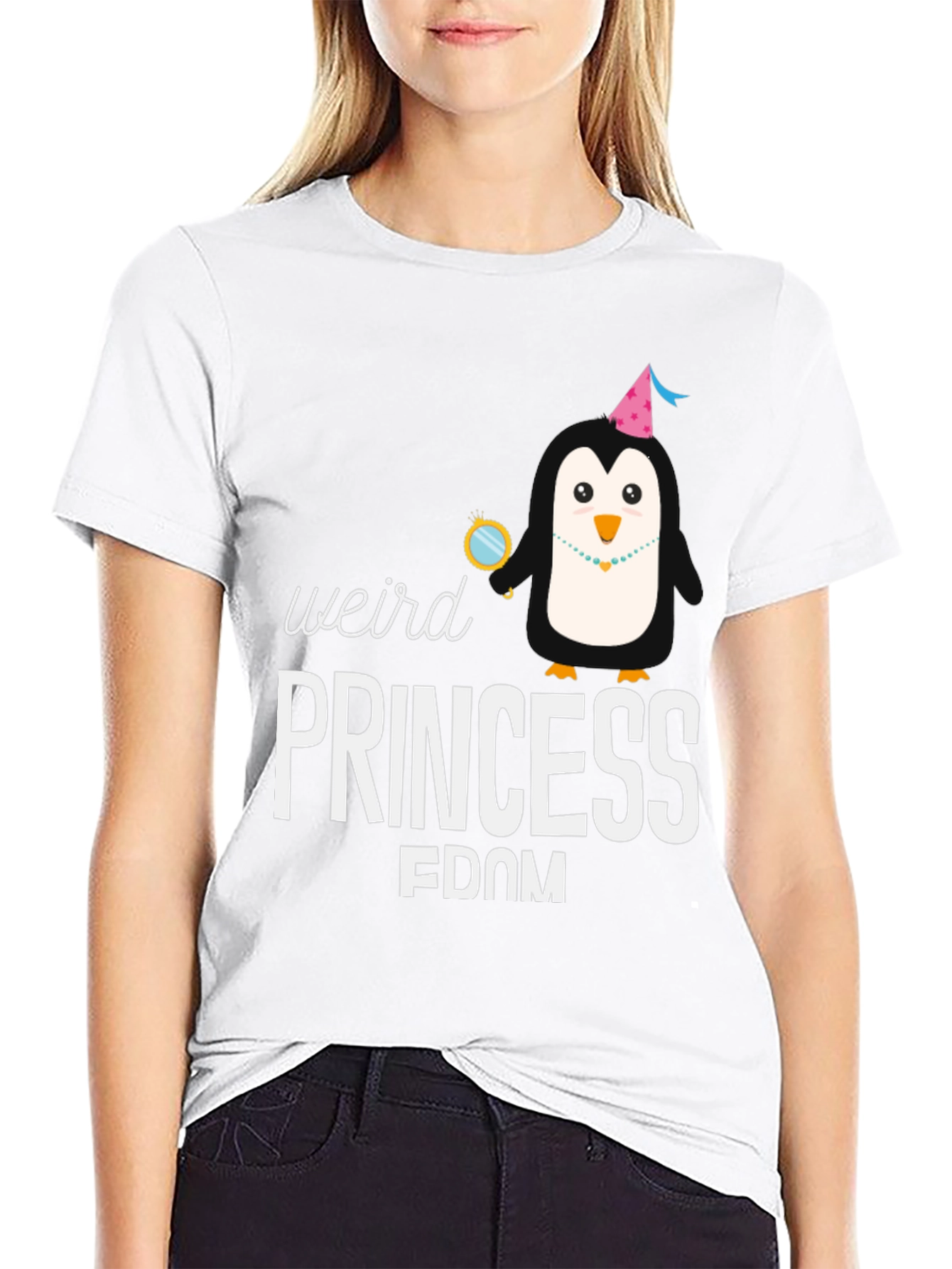 Weird Princess FDOM Penguin Graphic T-Shirt