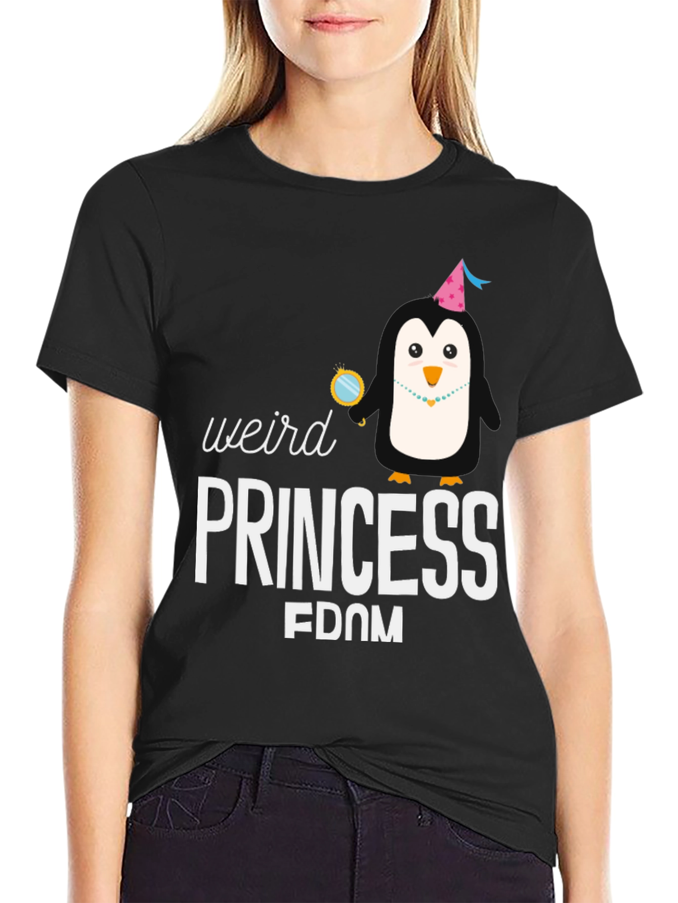 Weird Princess FDOM Penguin Graphic T-Shirt
