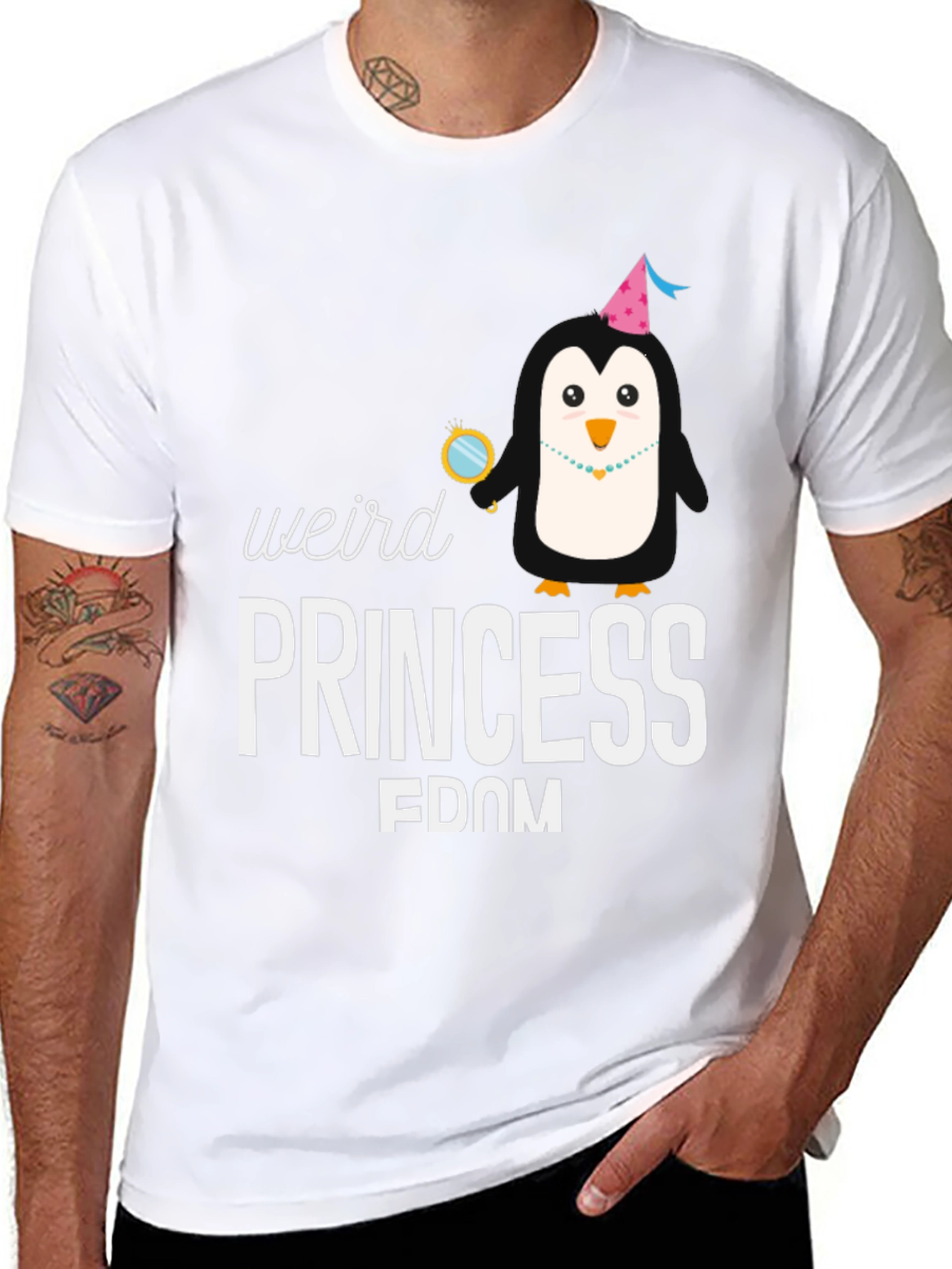 Weird Princess FDOM Penguin Graphic T-Shirt