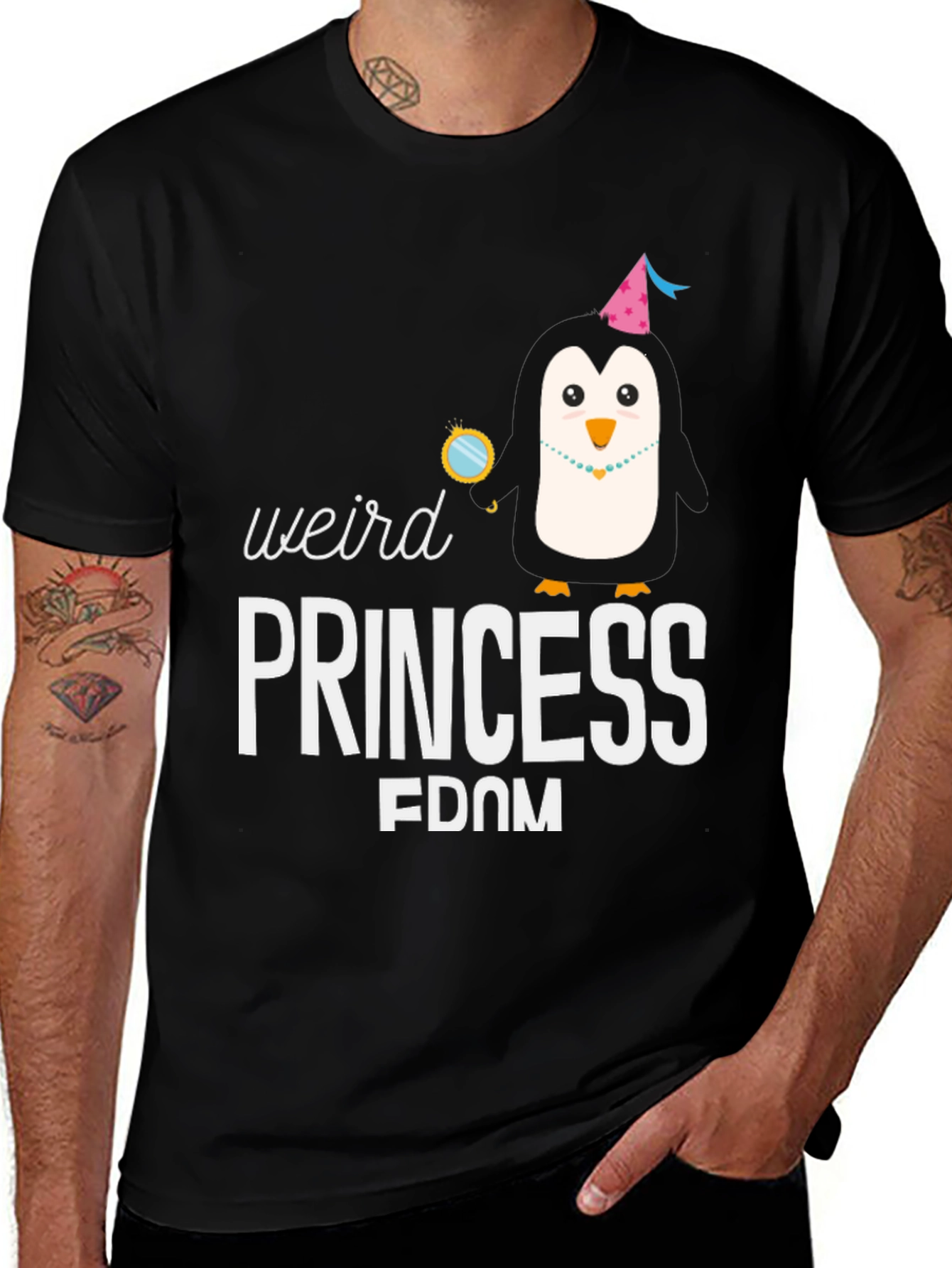Weird Princess FDOM Penguin Graphic T-Shirt