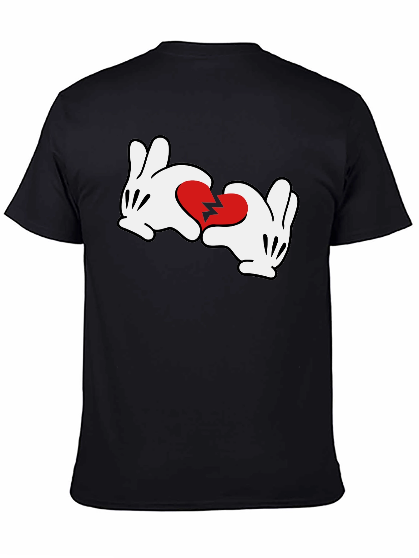 Broken Heart Mickey Hands Graphic Tee