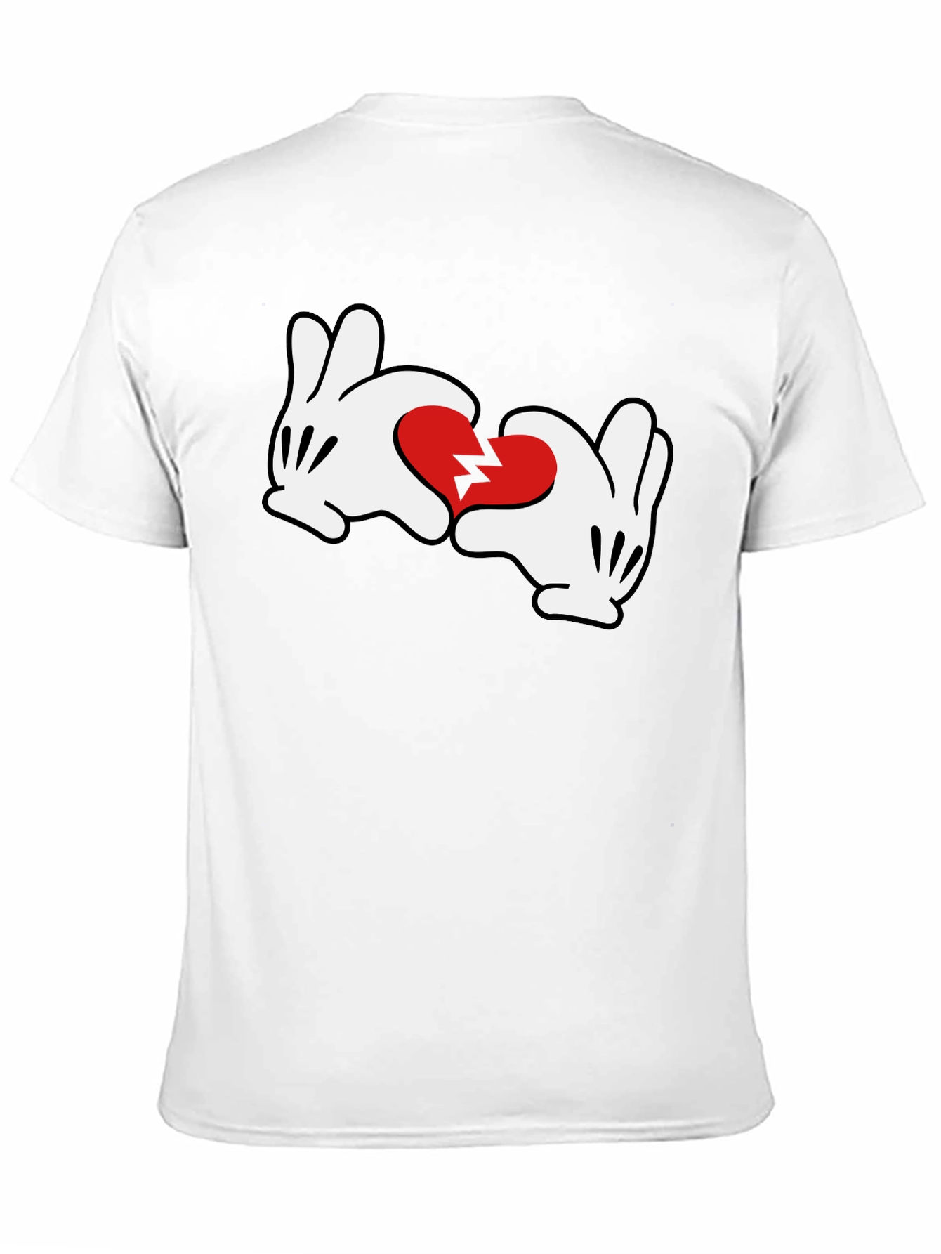 Broken Heart Mickey Hands Graphic Tee