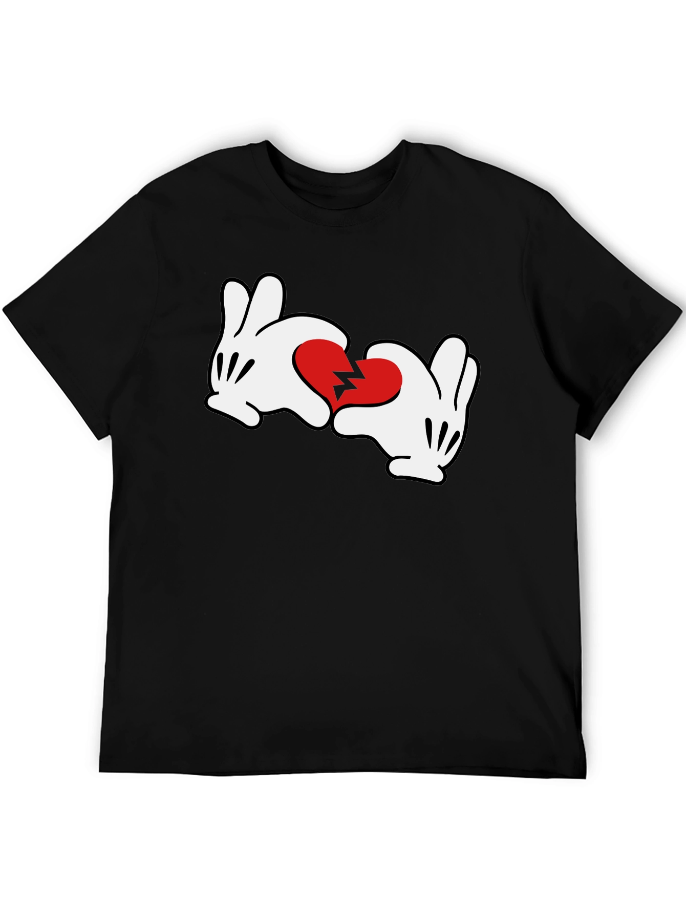 Broken Heart Mickey Hands Graphic Tee