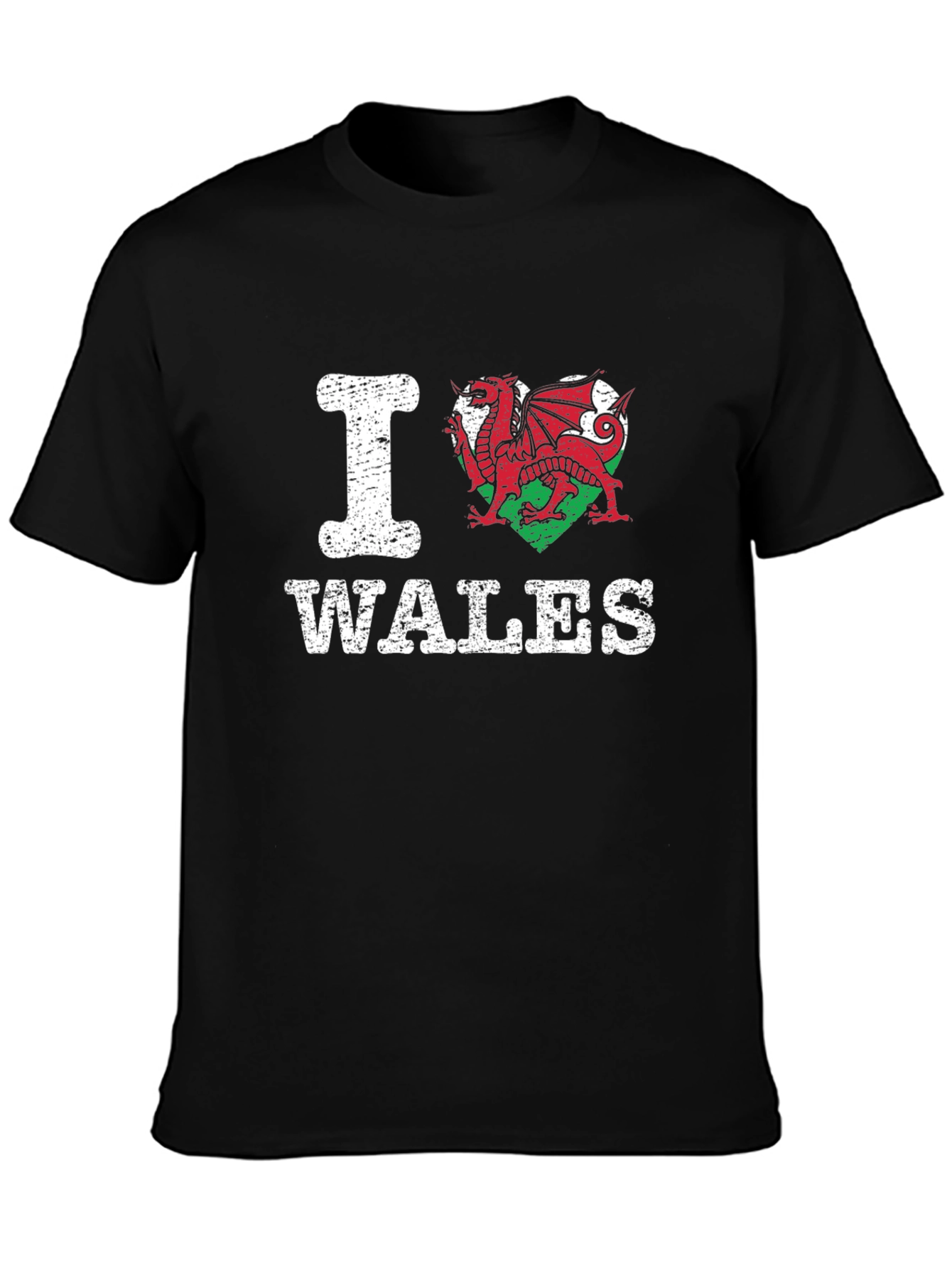 I Heart Wales T-Shirt - Welsh Dragon Pride