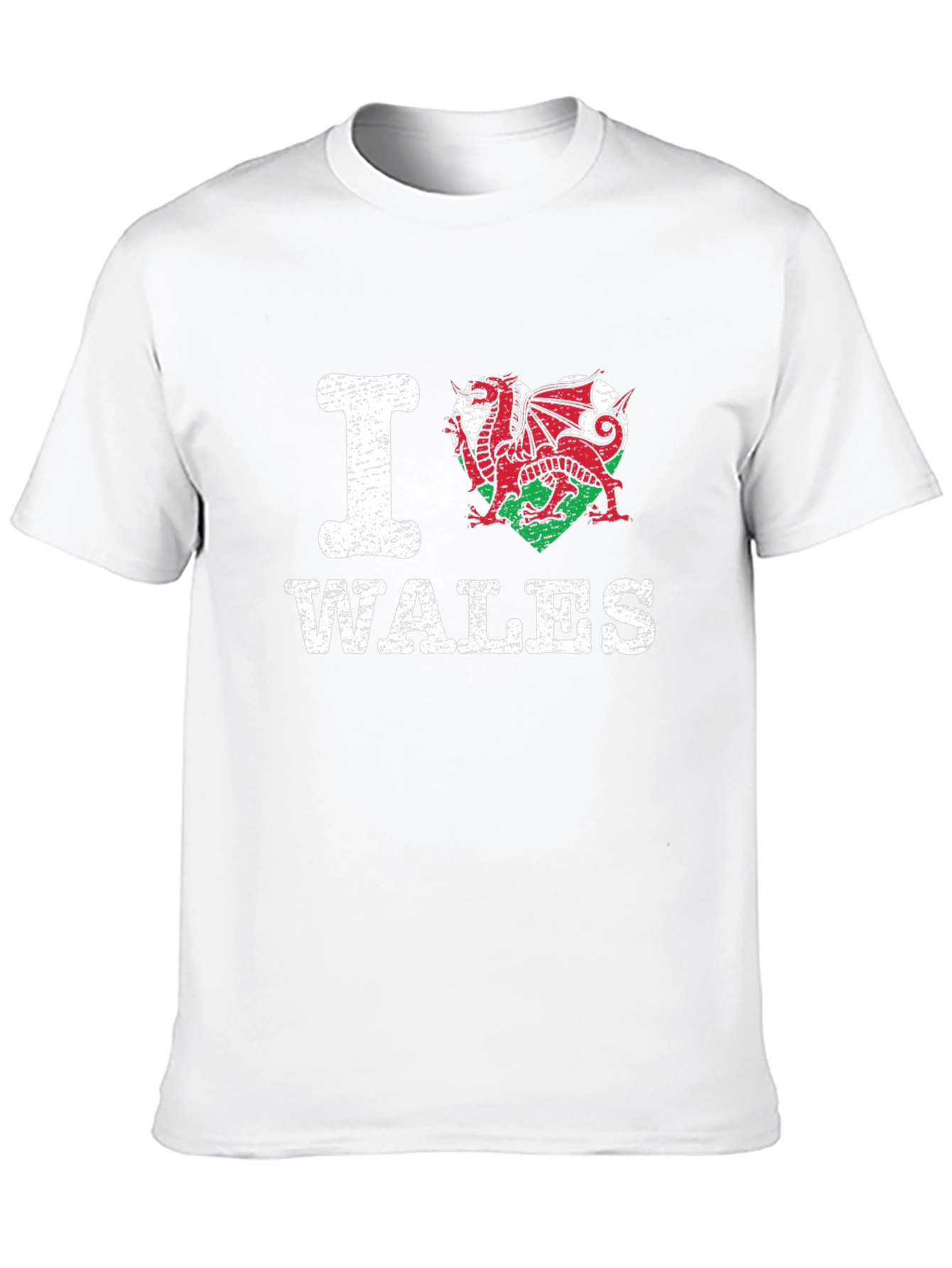 I Heart Wales T-Shirt - Welsh Dragon Pride