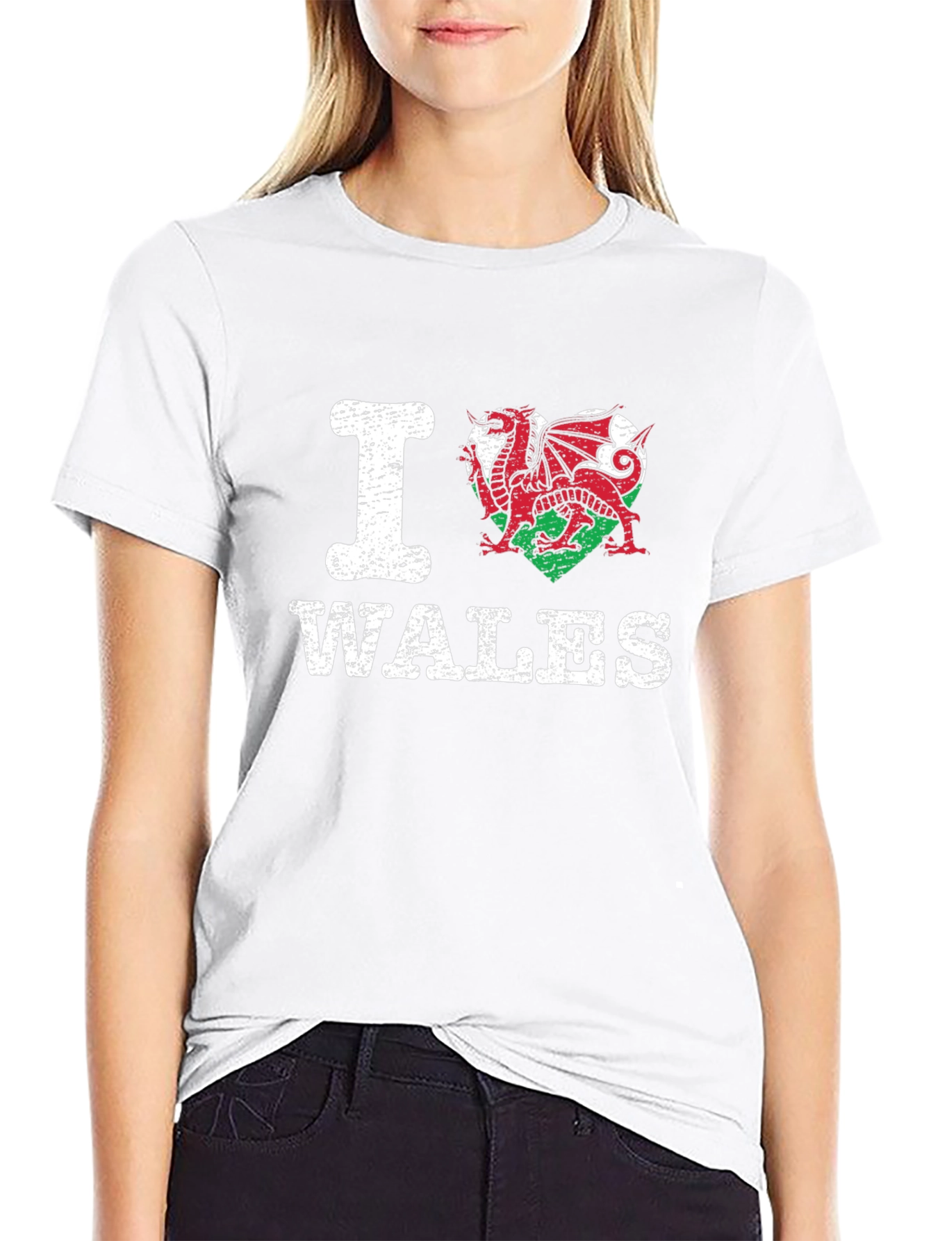 I Heart Wales T-Shirt - Welsh Dragon Pride
