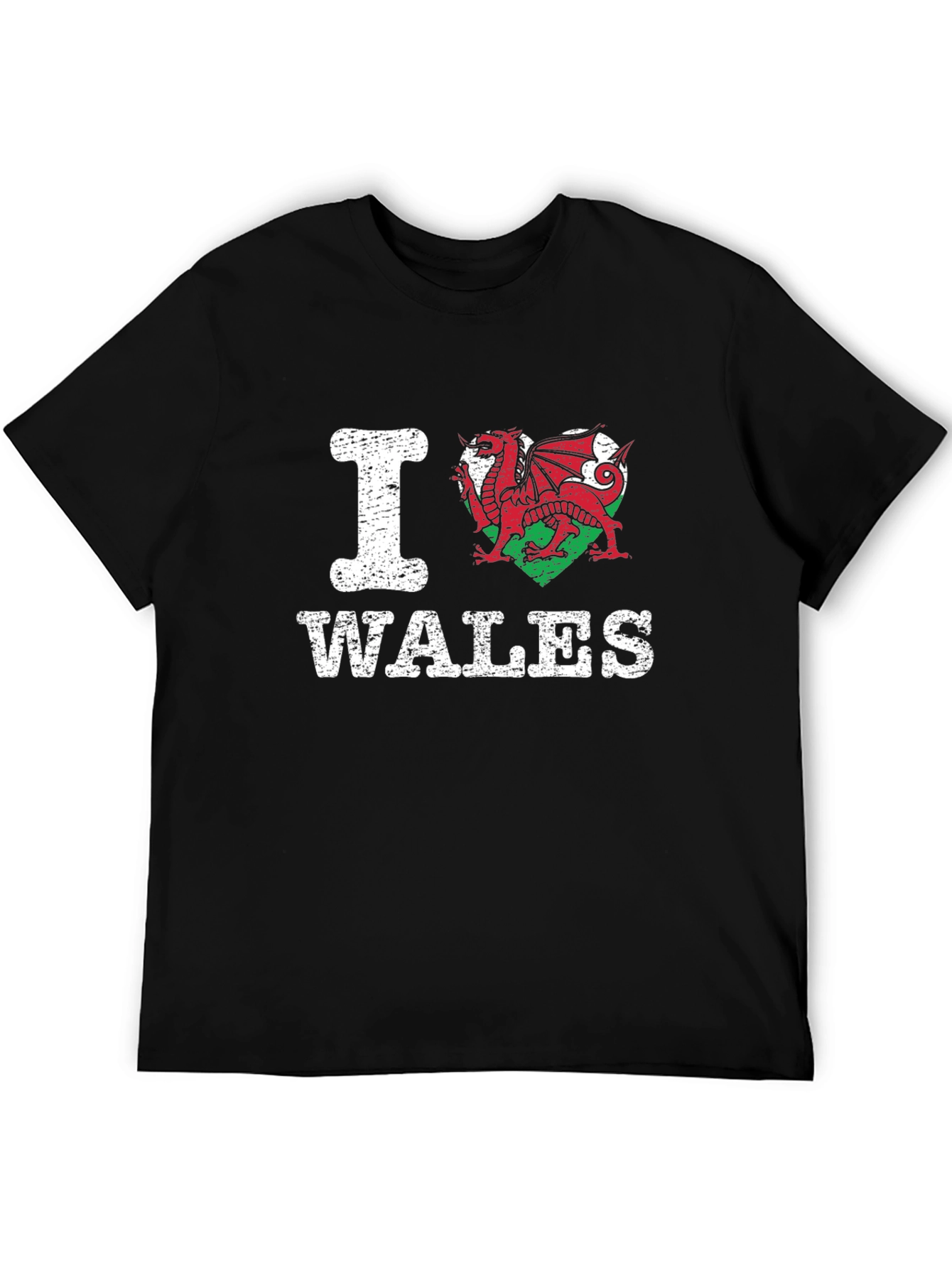 I Heart Wales T-Shirt - Welsh Dragon Pride