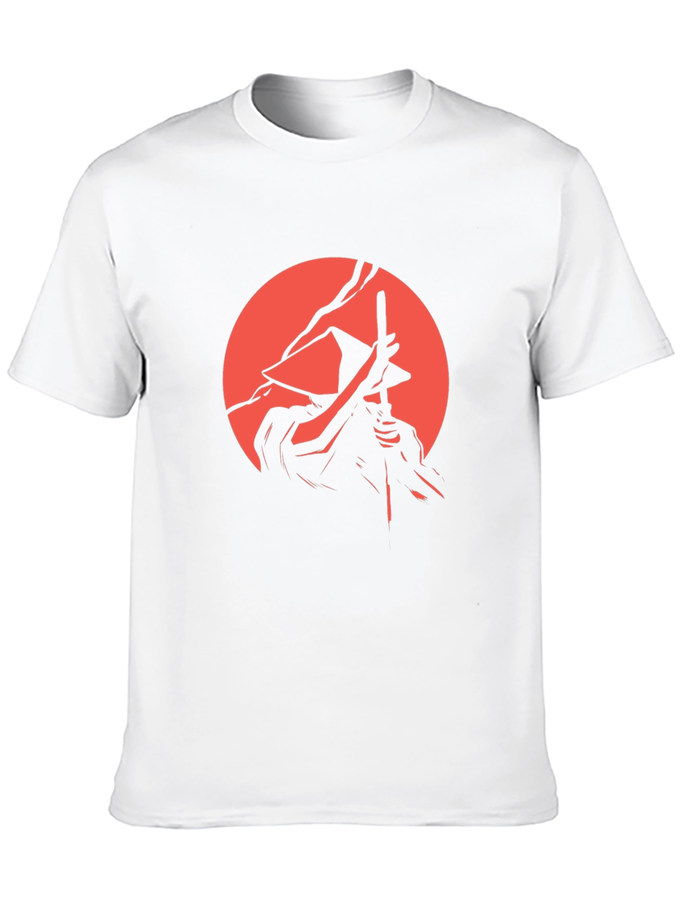 Samurai Graphic Tee - Black Cotton Blend