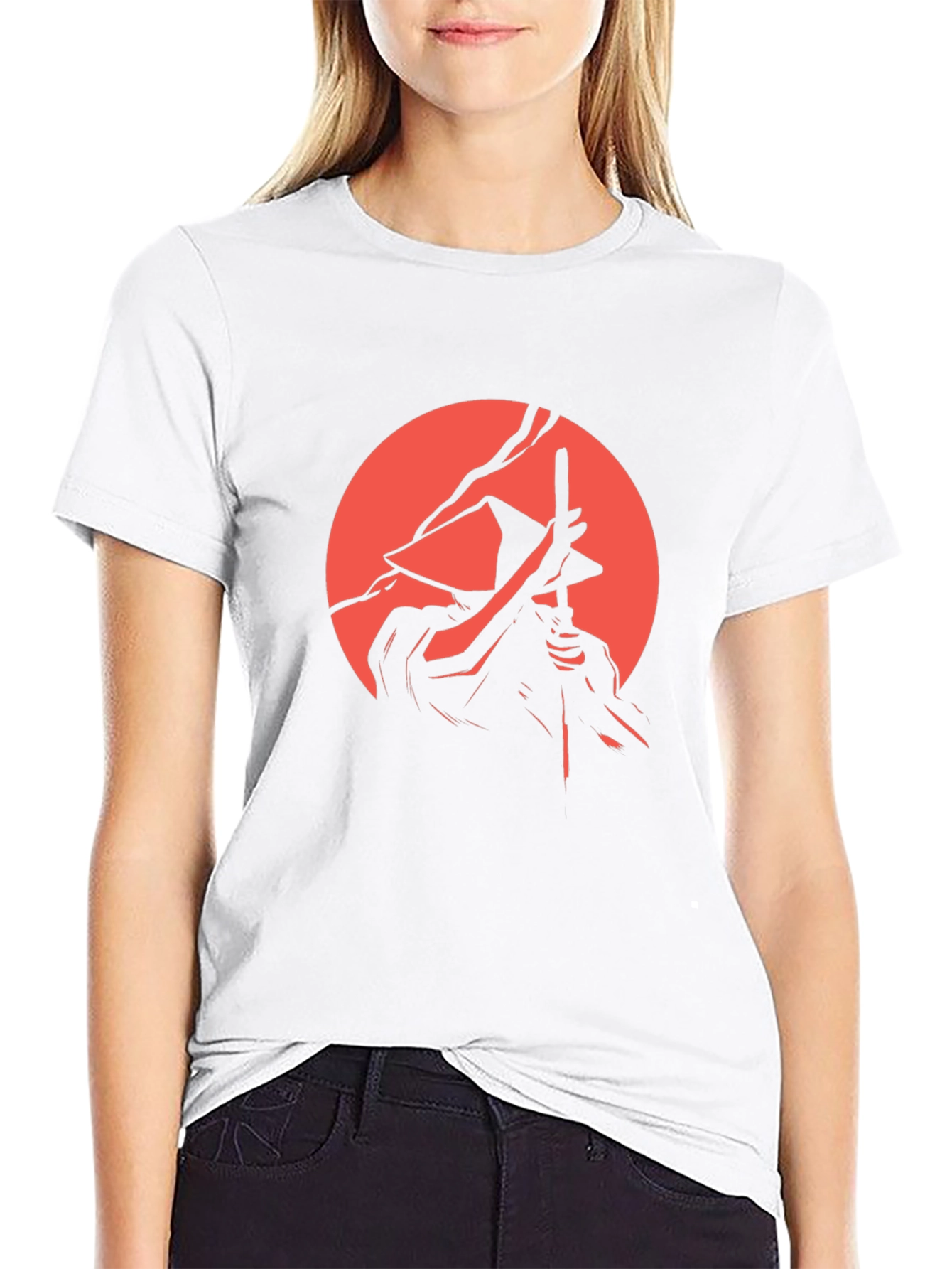 Samurai Graphic Tee - Black Cotton Blend