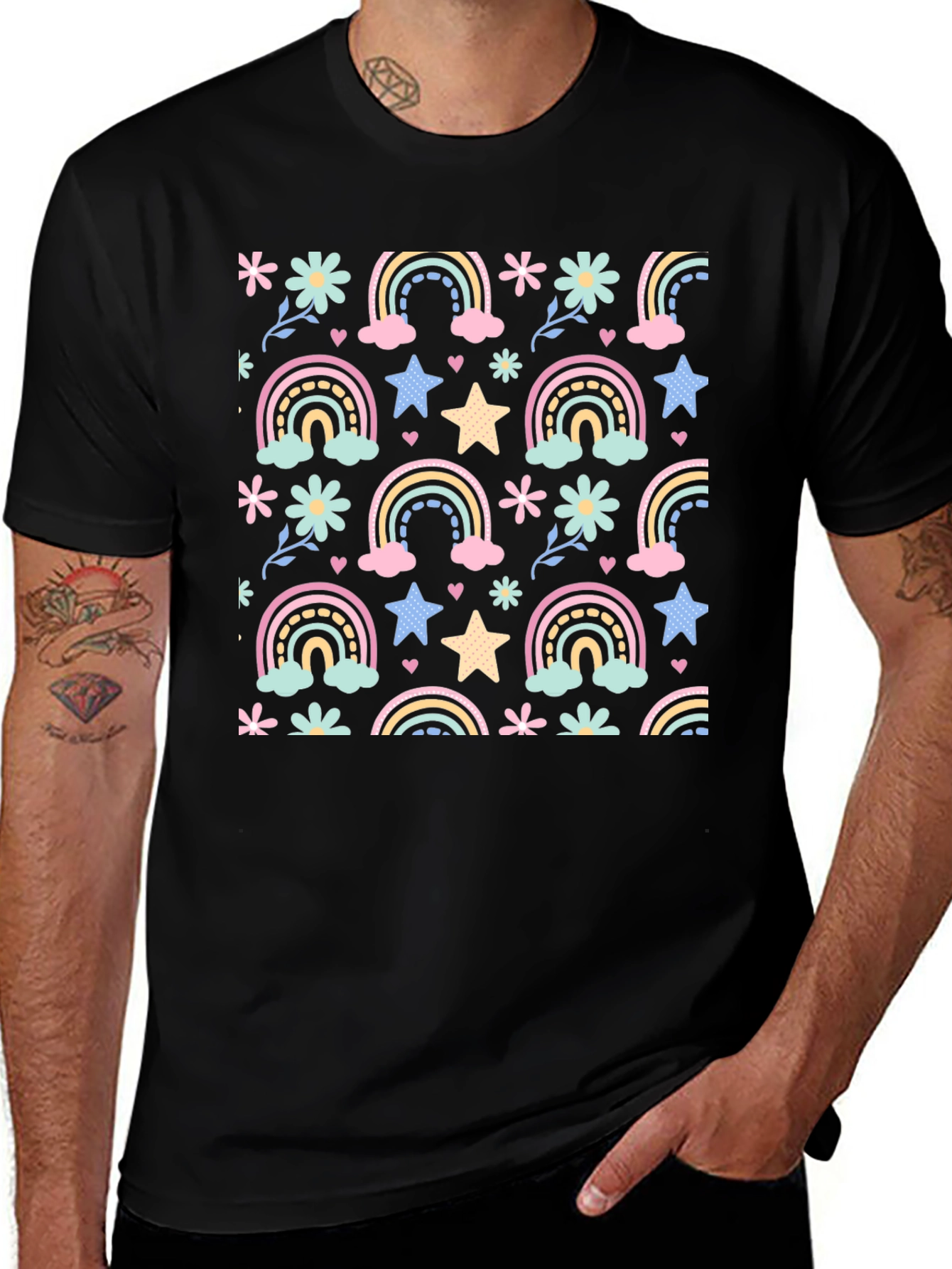 Rainbows and Stars Graphic Tee
