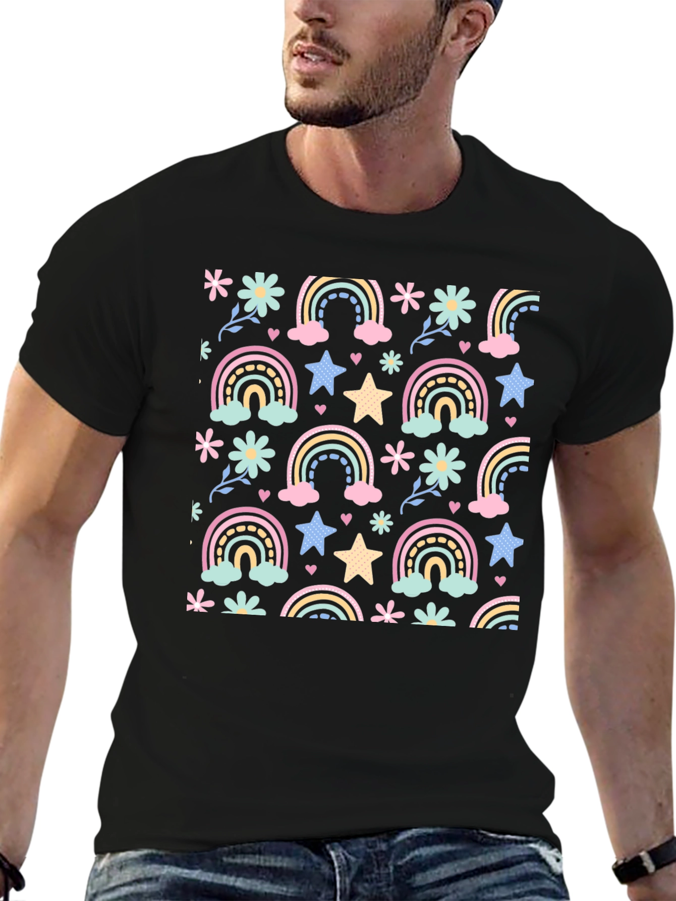 Rainbows and Stars Graphic Tee