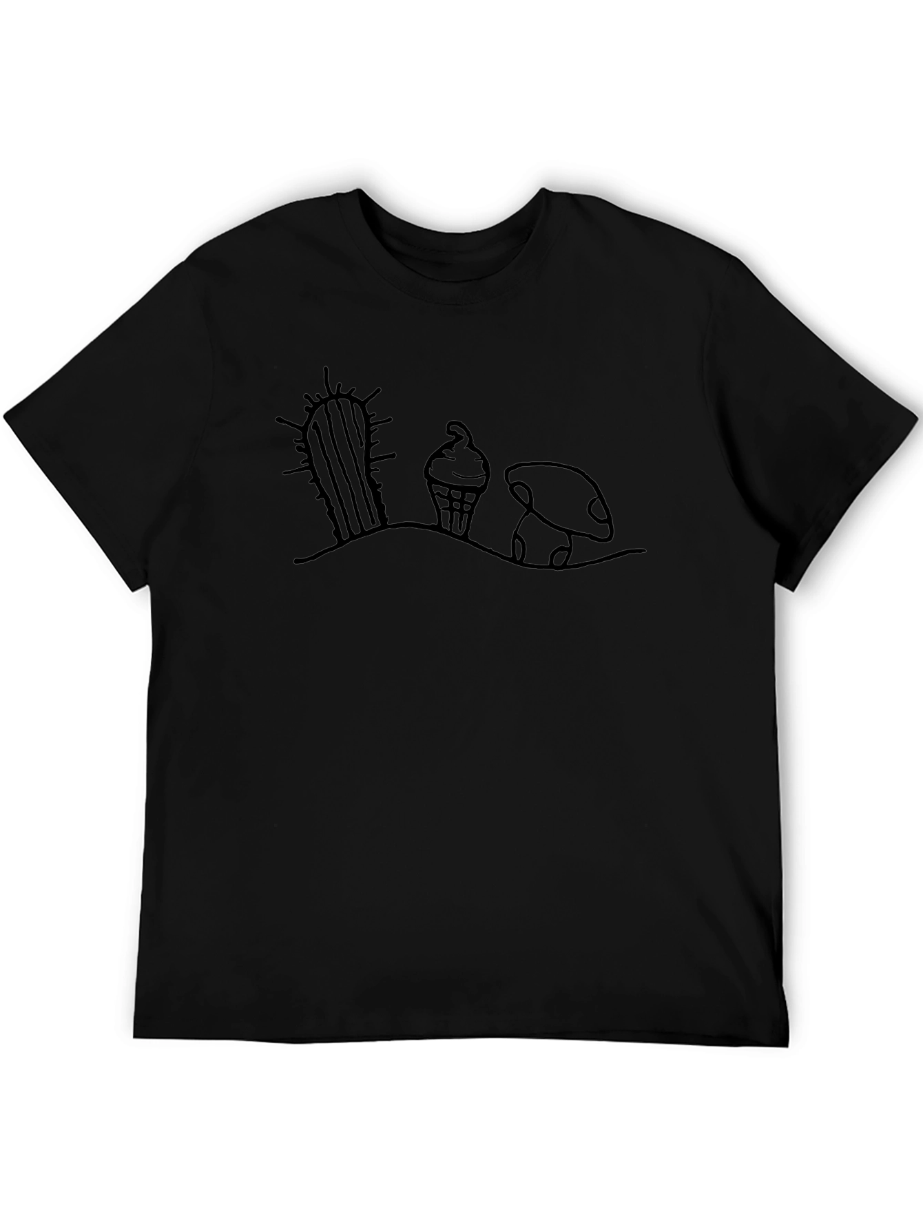 Desert Dream T-Shirt: Cactus Ice Cream Mushroom Tee