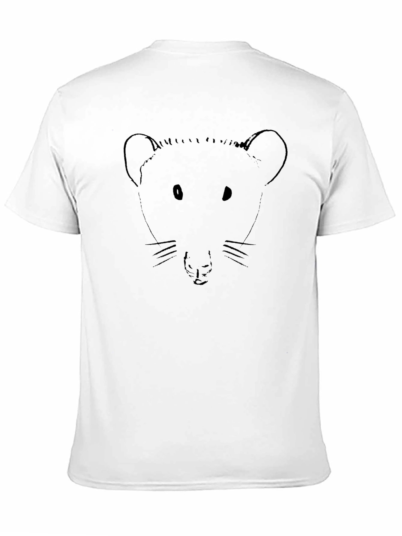 Rat Face Graphic Black T-Shirt