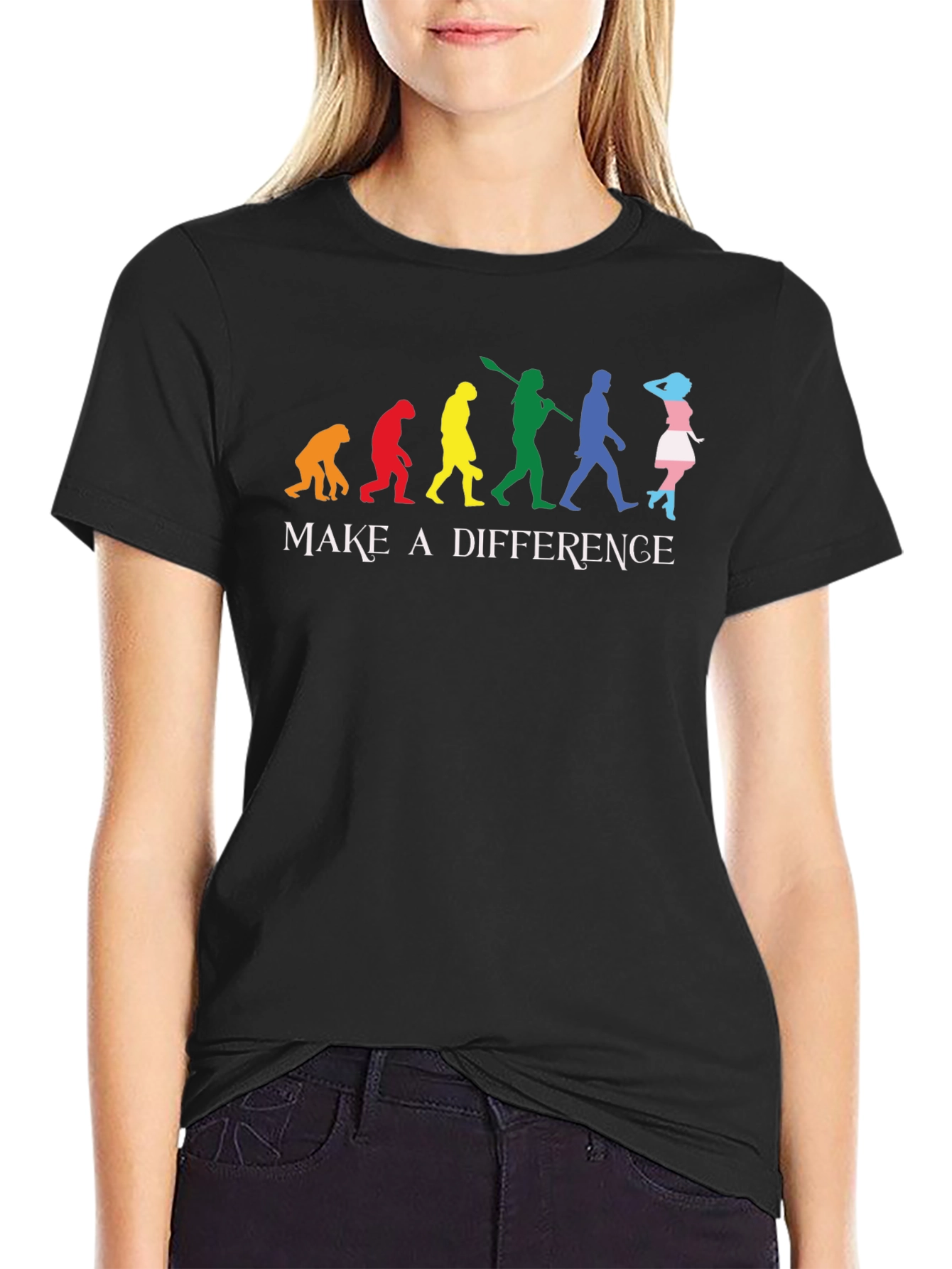 Make A Difference Evolution Tee - Black