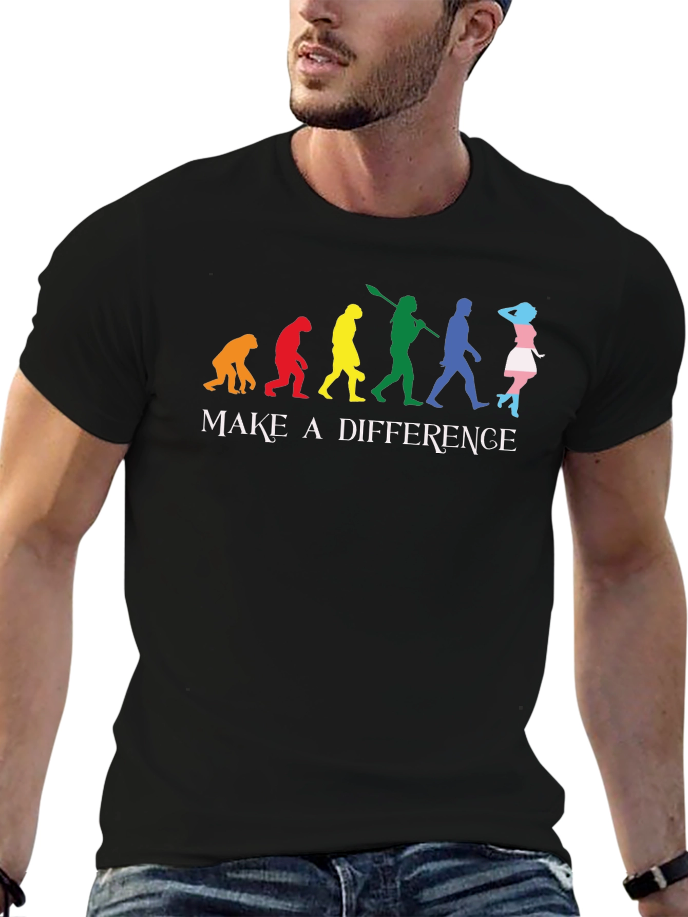 Make A Difference Evolution Tee - Black