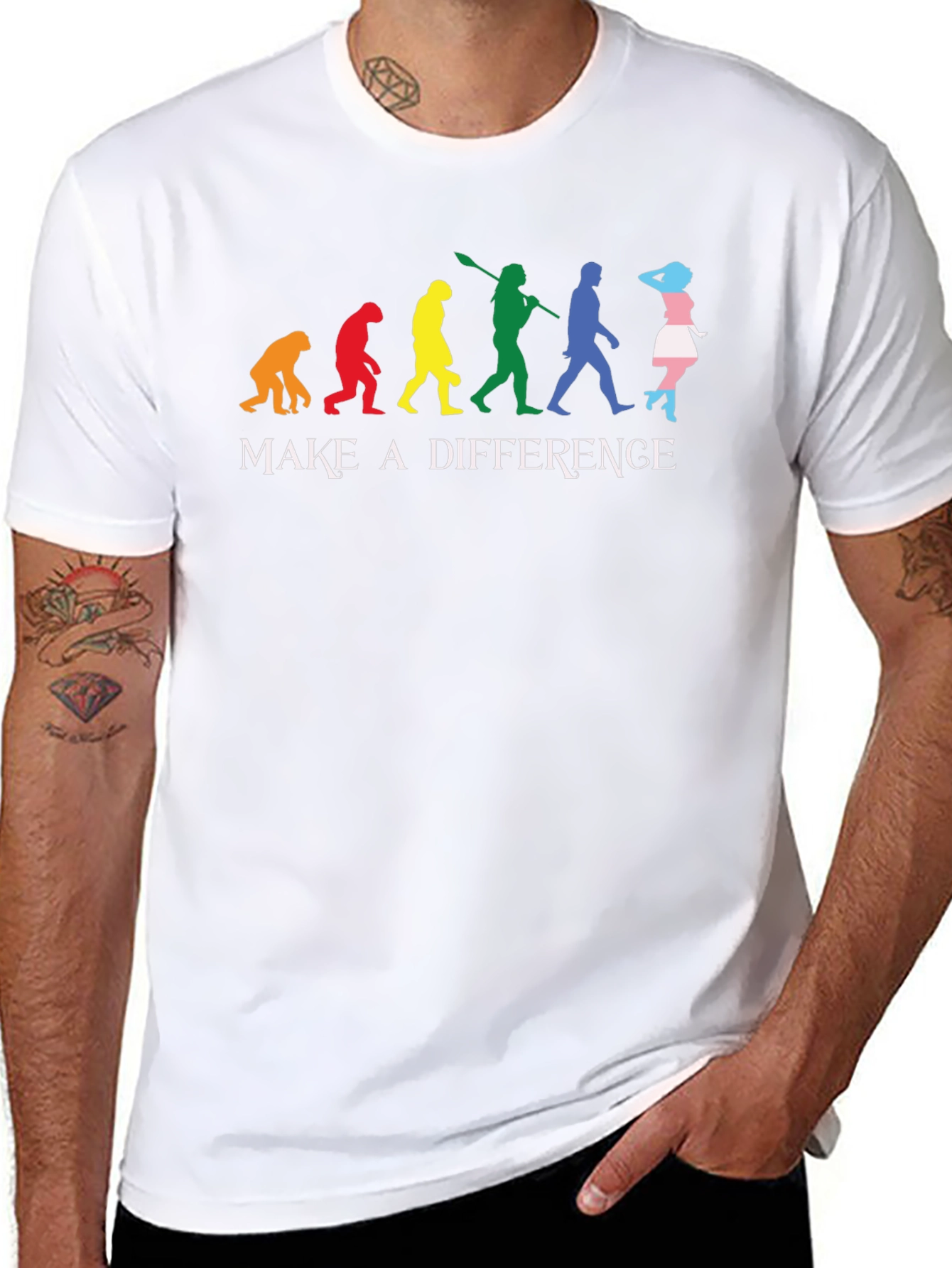 Make A Difference Evolution Tee - Black