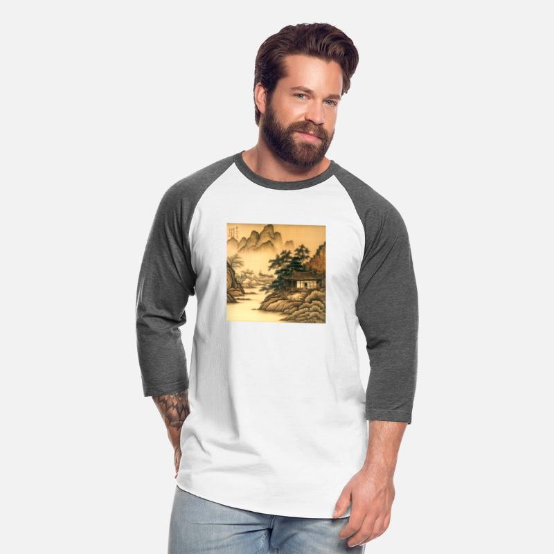 large Chinese painting Fuchun Mountains