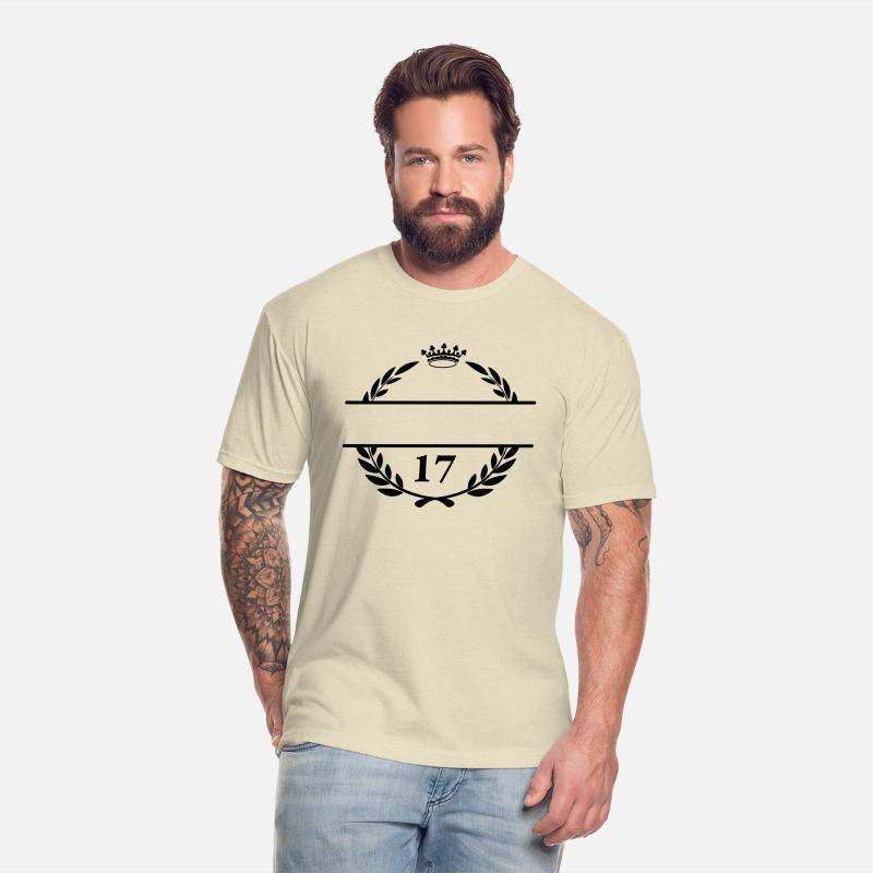 Laurel wreath and crown for name With number 17