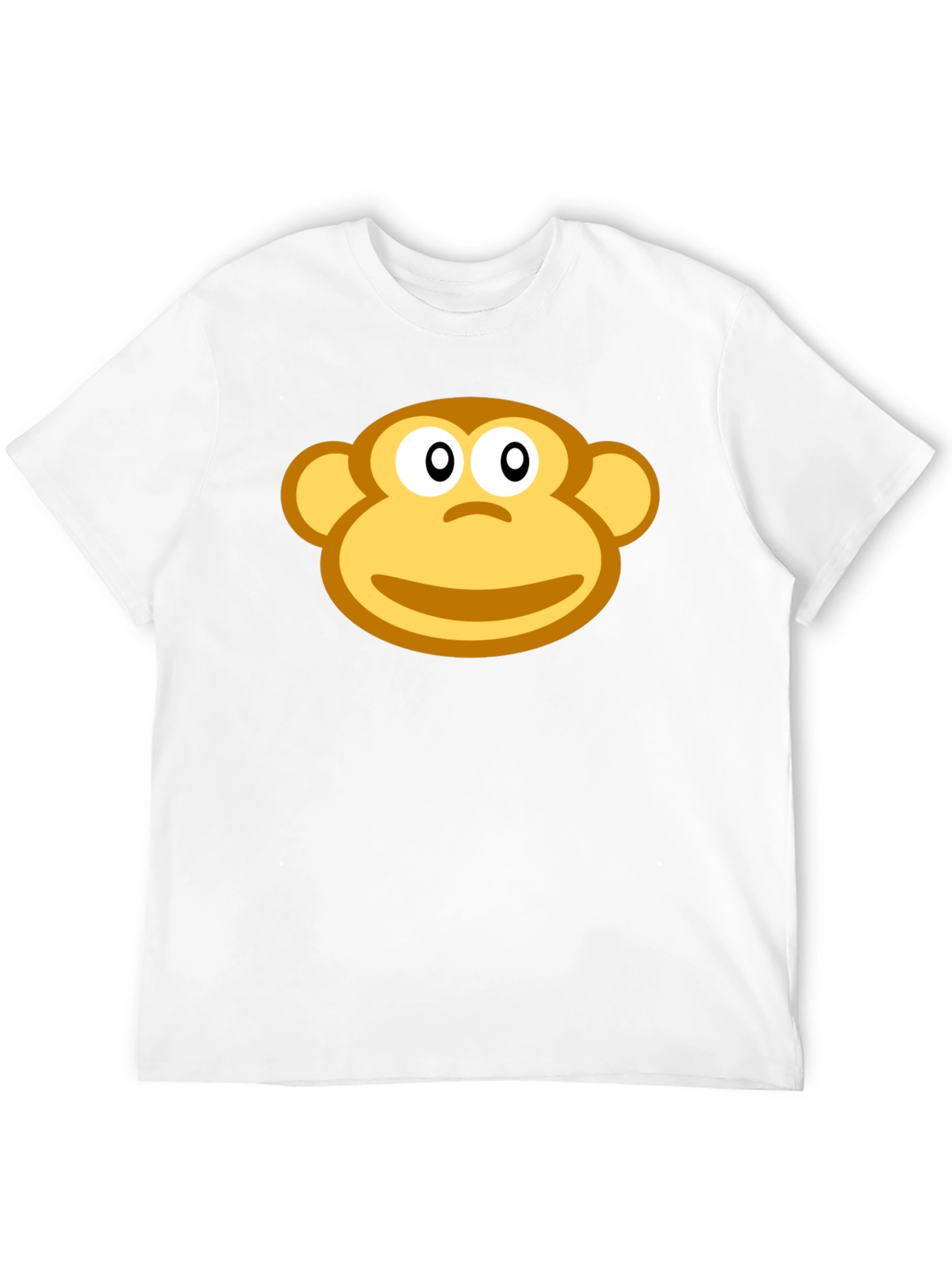 Monkey Face Graphic Black T-Shirt