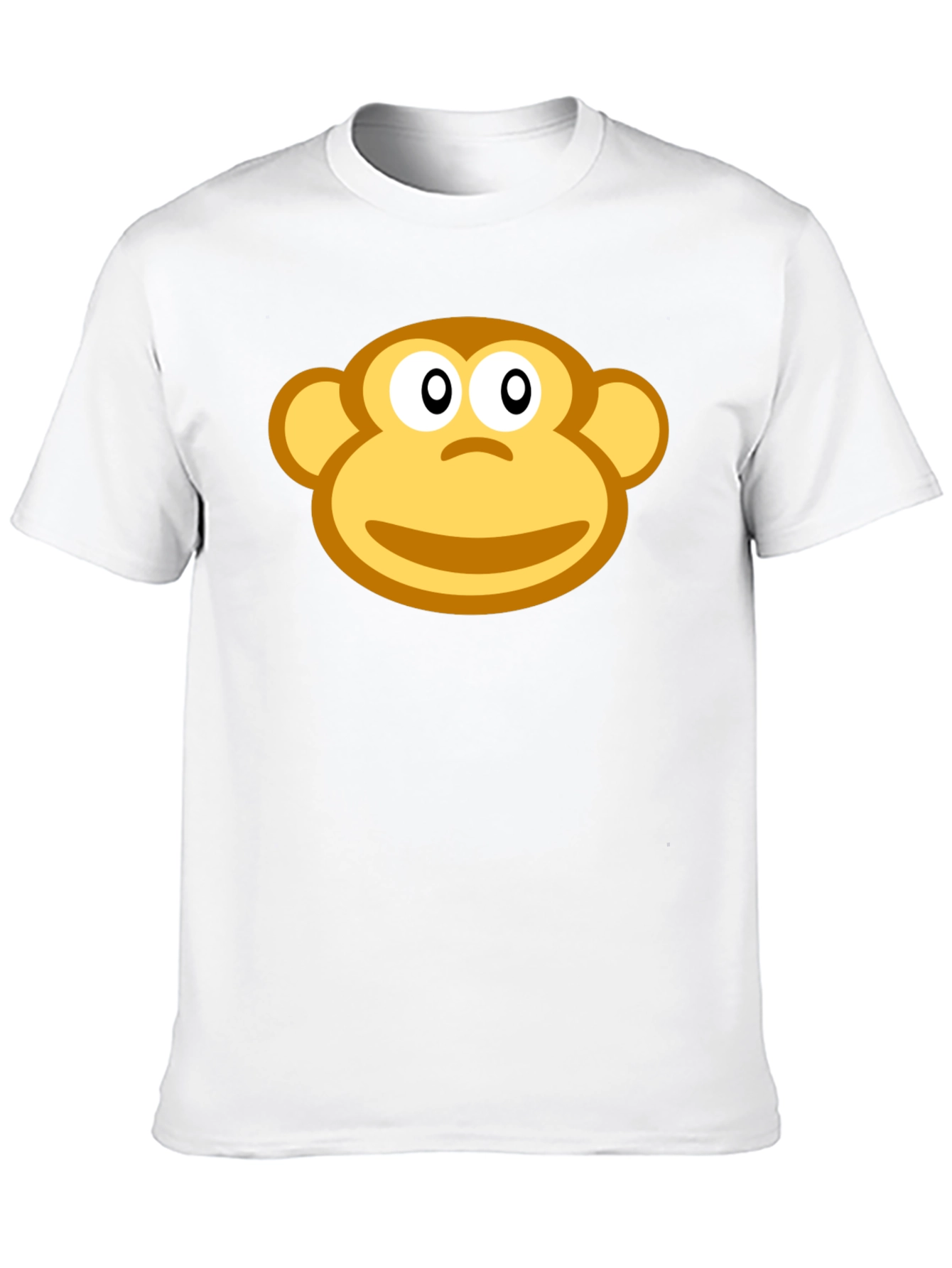 Monkey Face Graphic Black T-Shirt