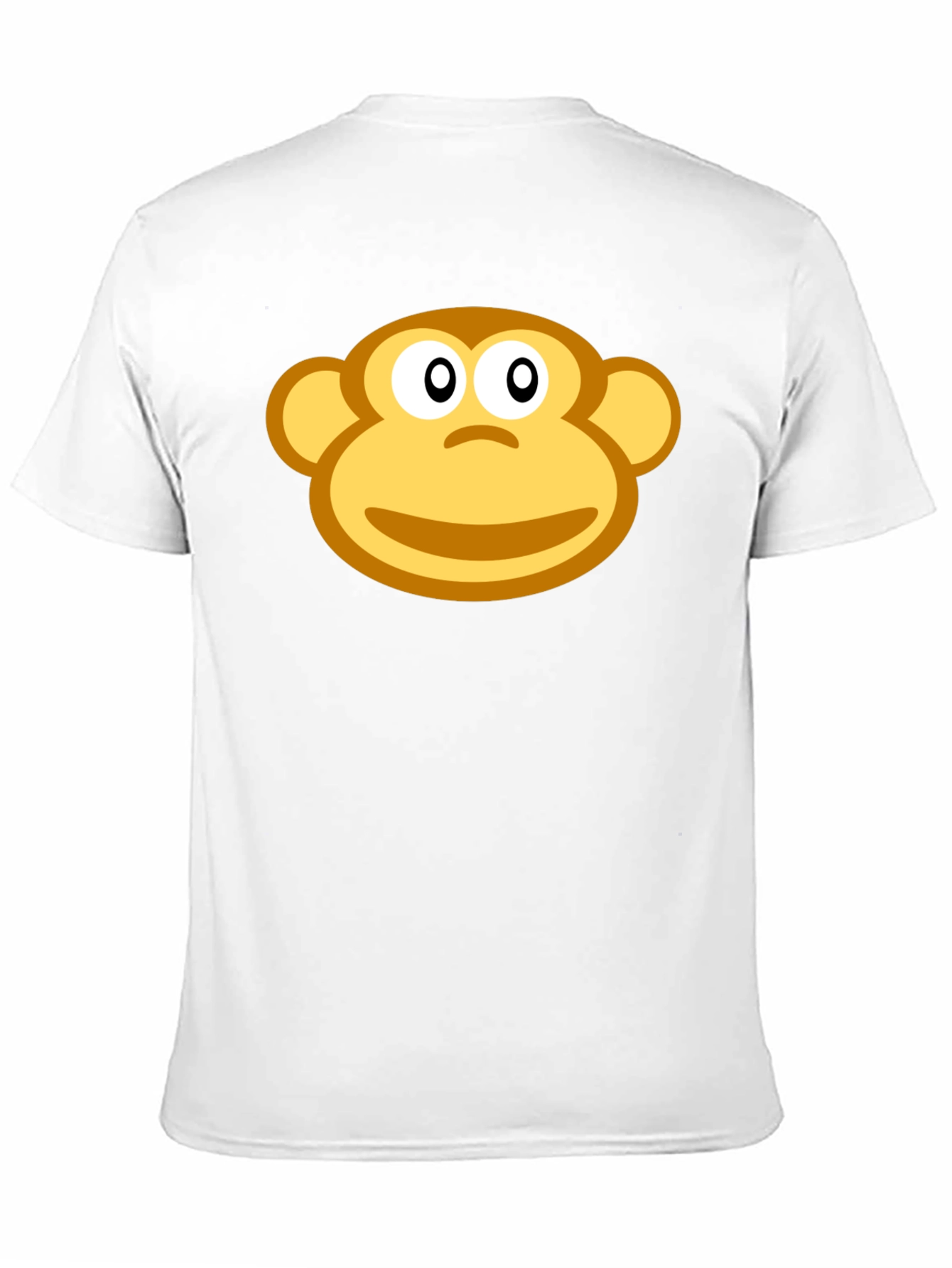 Monkey Face Graphic Black T-Shirt