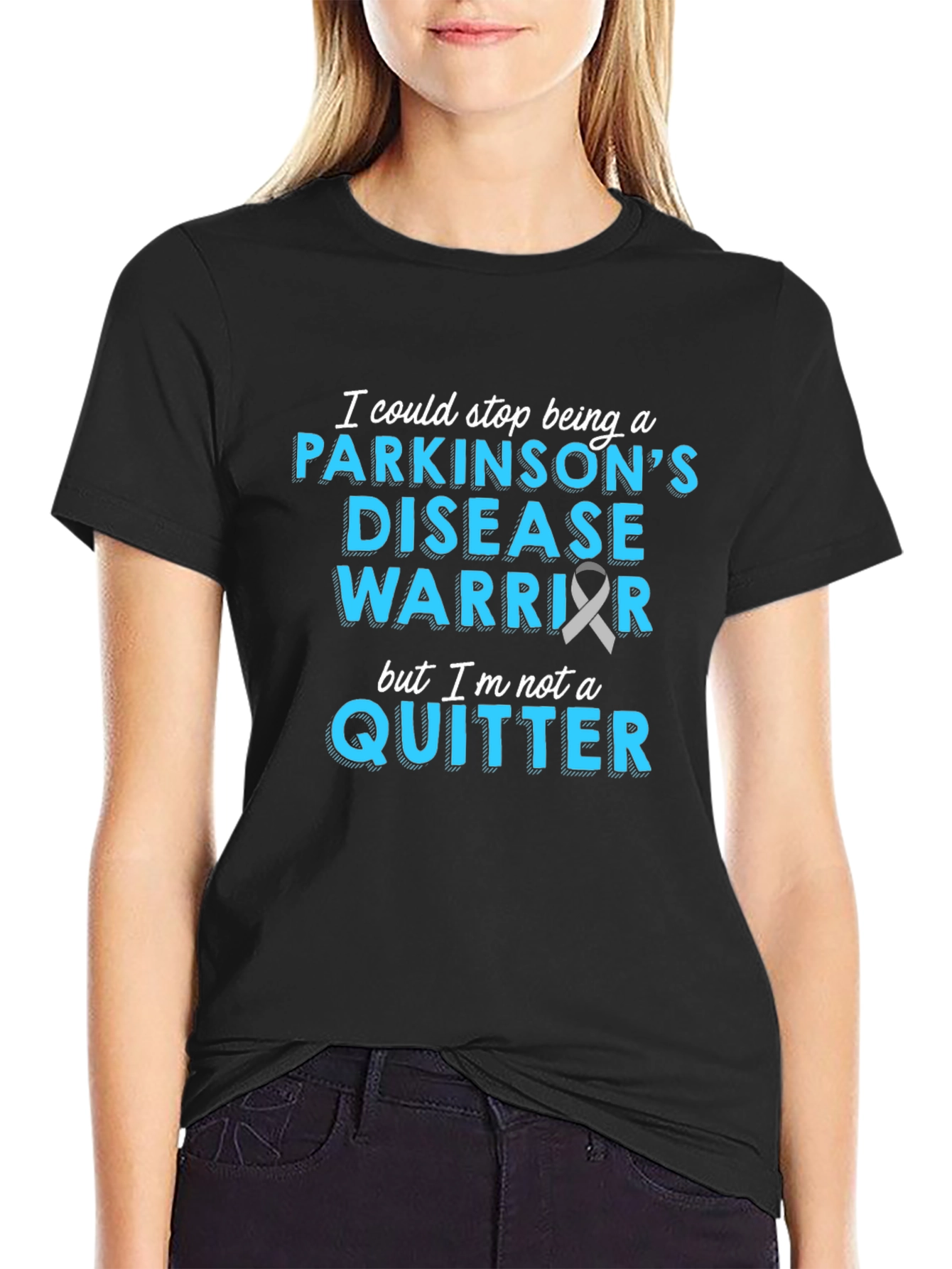 Parkinsons Disease Warrior T-Shirt - Never Quit!