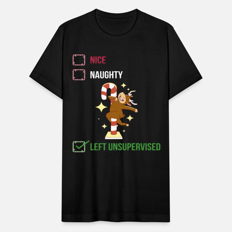 Left Unsupervised Funny Naughty Or Nice Gift