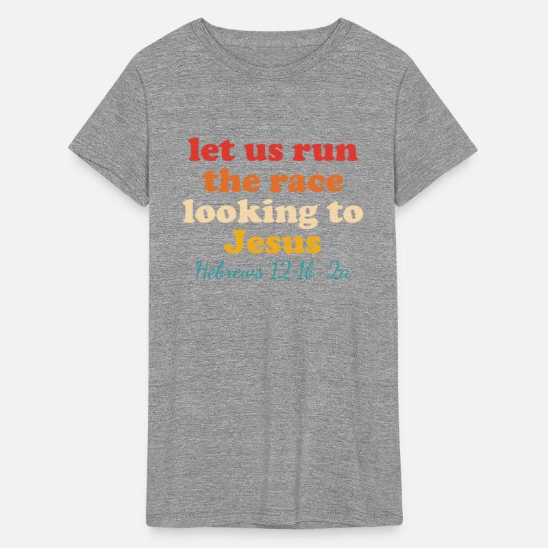 Let Us Run The Race Looking To J.e.s.u.s