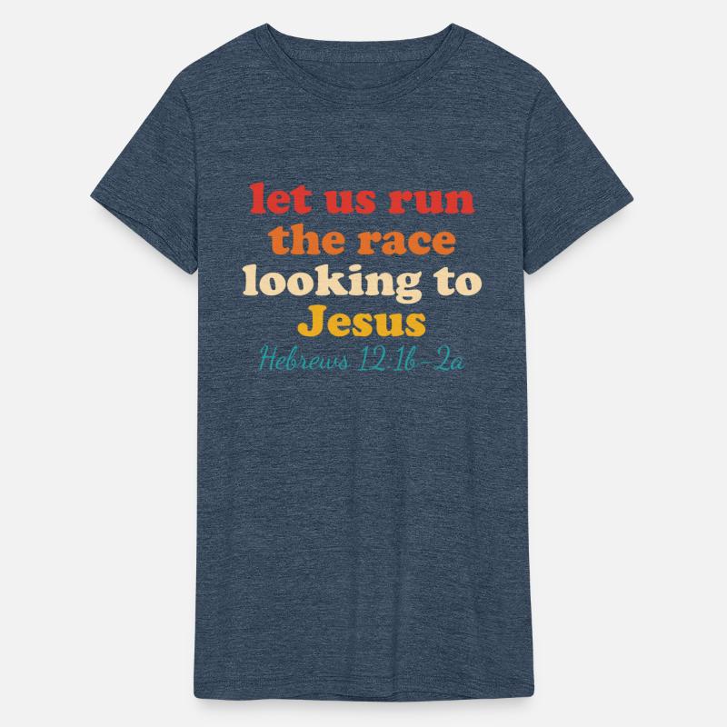 Let Us Run The Race Looking To J.e.s.u.s