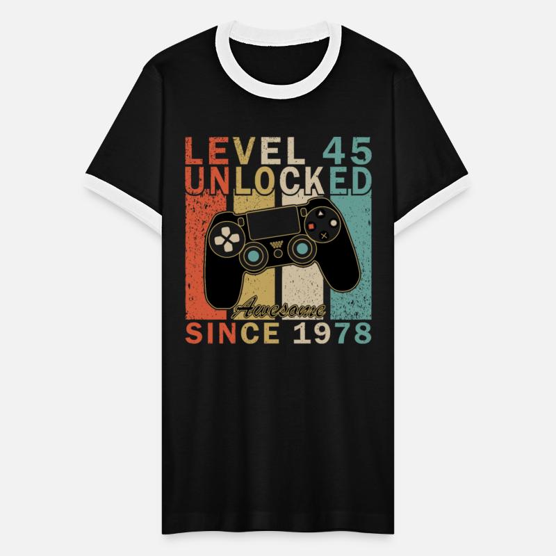Level 45 1978 Birthday Gamer 45 years