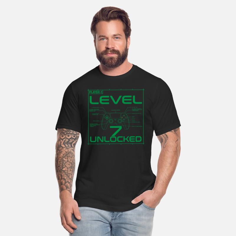 Level 7 Unlocked - 7 Years Old Video Gamer Birt