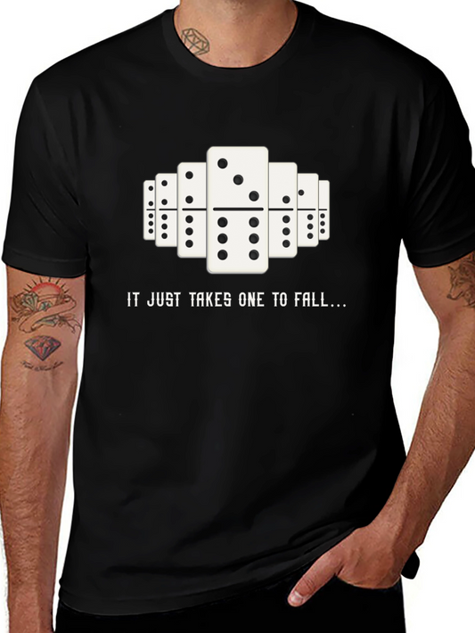 Domino Effect Graphic T-Shirt - Just Takes One