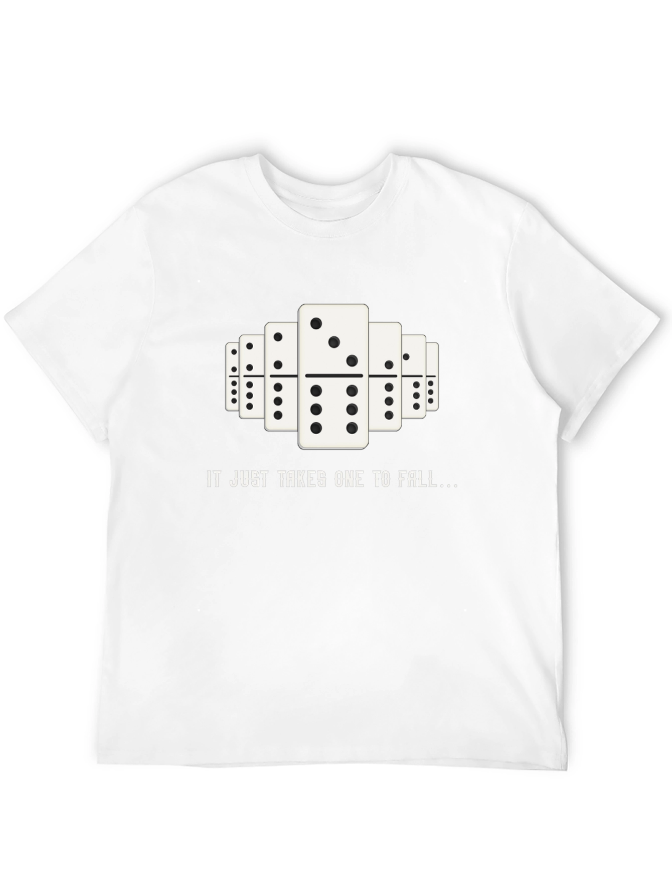 Domino Effect Graphic T-Shirt - Just Takes One