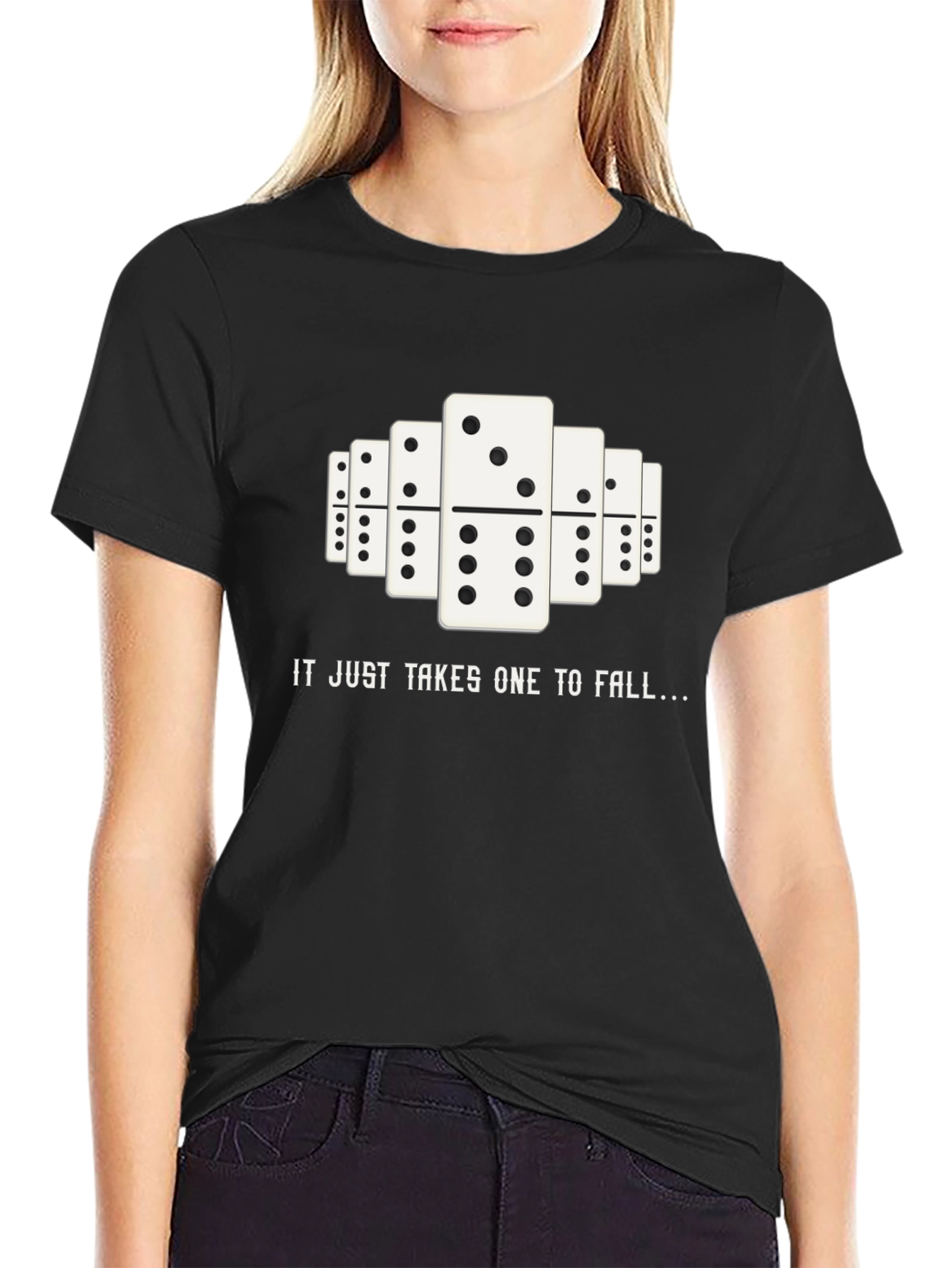 Domino Effect Graphic T-Shirt - Just Takes One