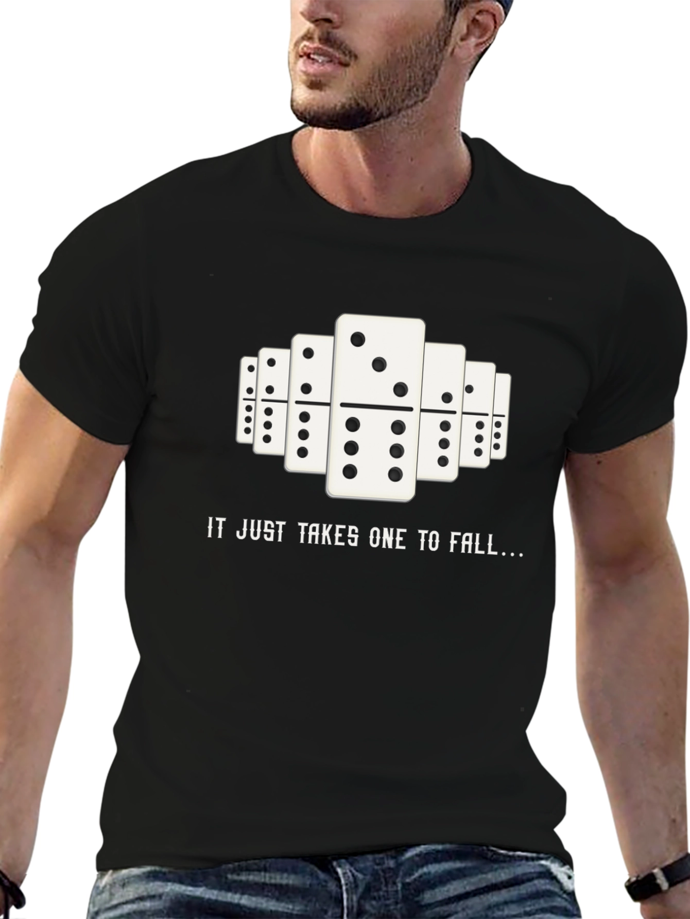 Domino Effect Graphic T-Shirt - Just Takes One
