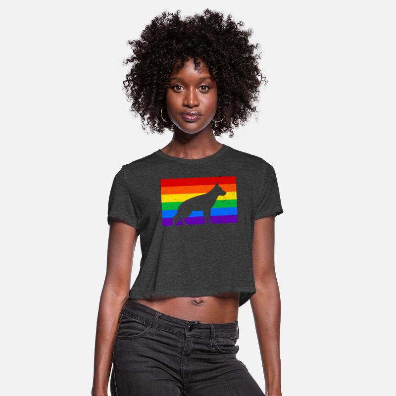 LGBT German Shepherd Rainbow Flag